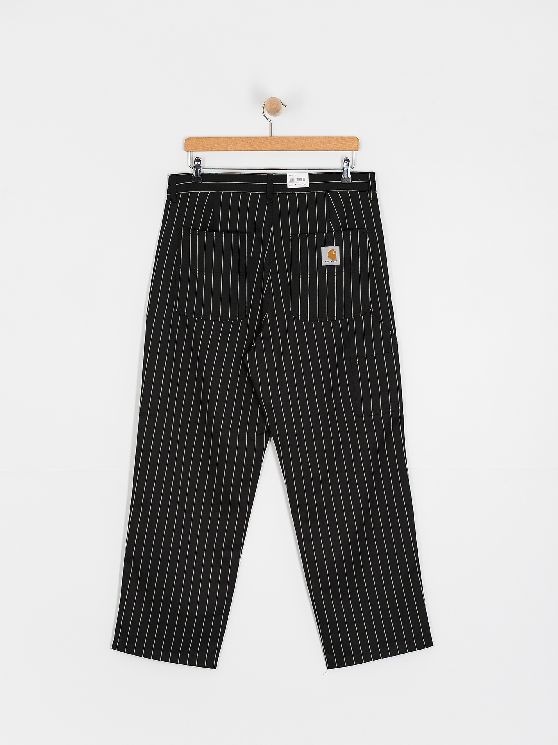 Nohavice Carhartt WIP Seaton (seaton stripe black)