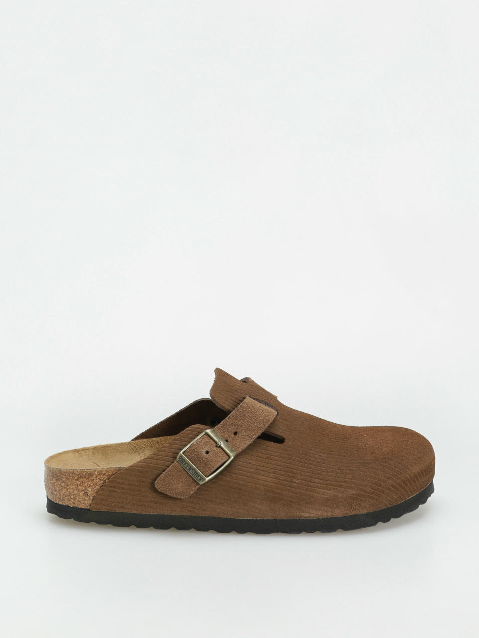 Šľapky Birkenstock Boston Suede Embossed Narrow Wmn (corduroy dark tea)