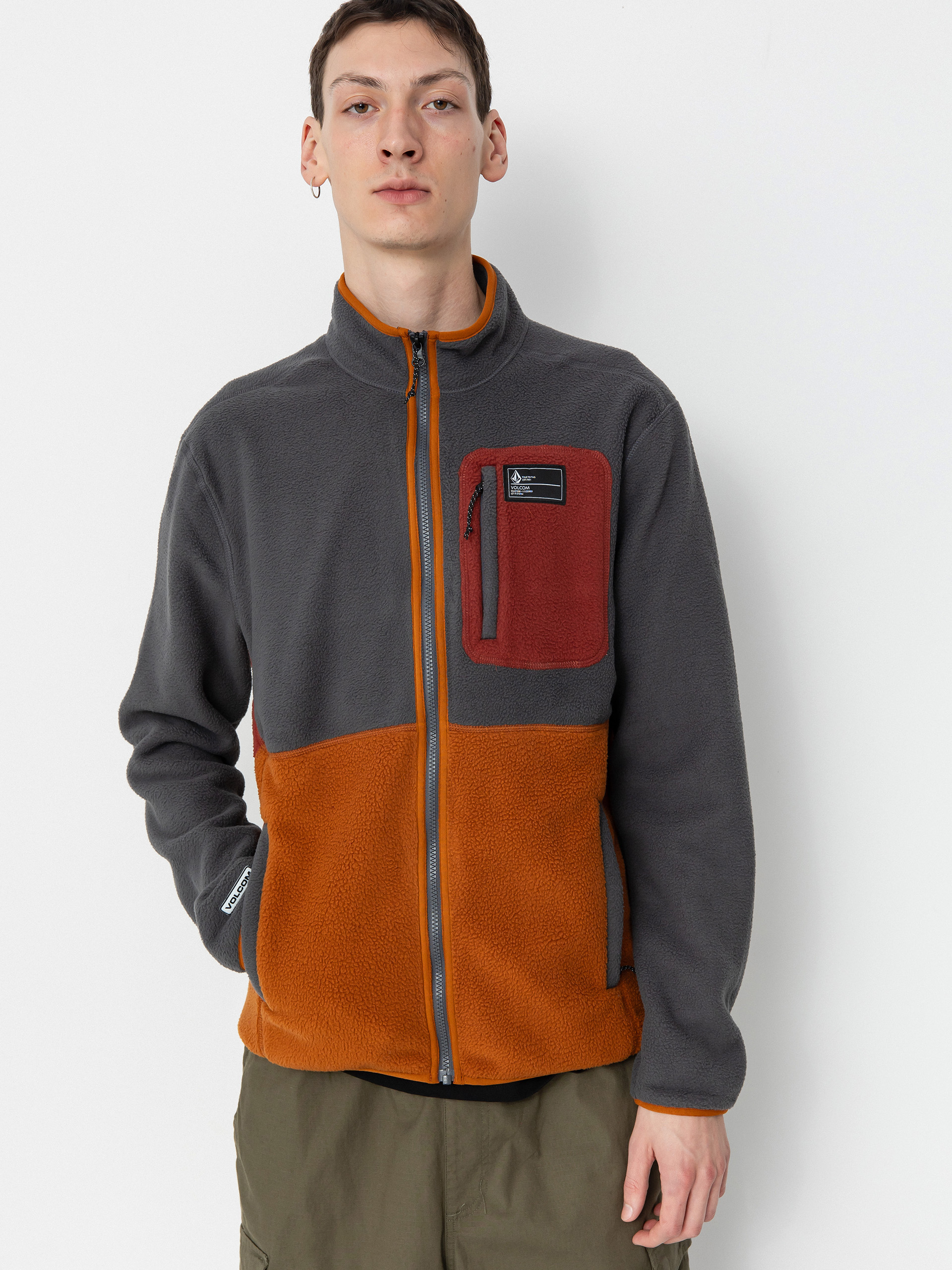 Termomikina  Volcom Fleecer Full Zip (charcoal)