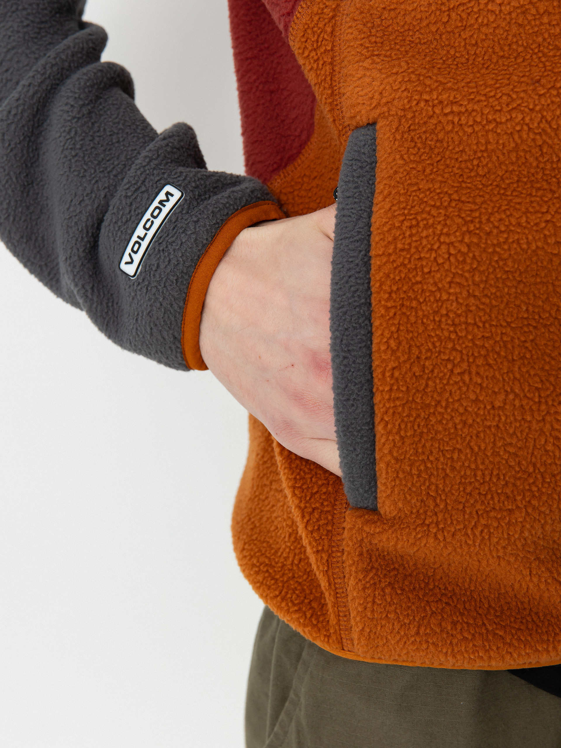 Pánska Termomikina  Volcom Fleecer Full Zip (charcoal)