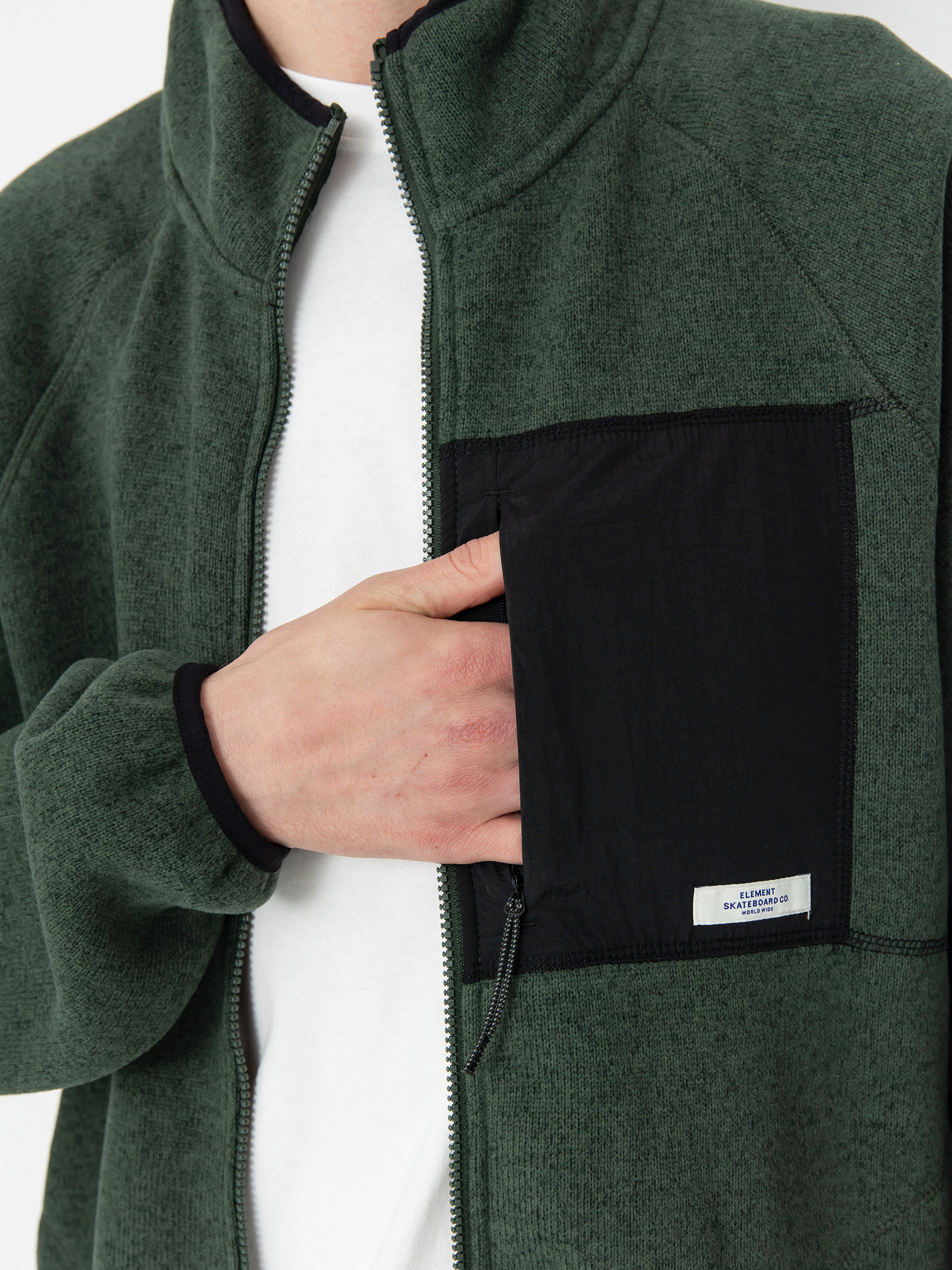 Pánsky Flísová mikina Element Sahtu Zip (deep forest)