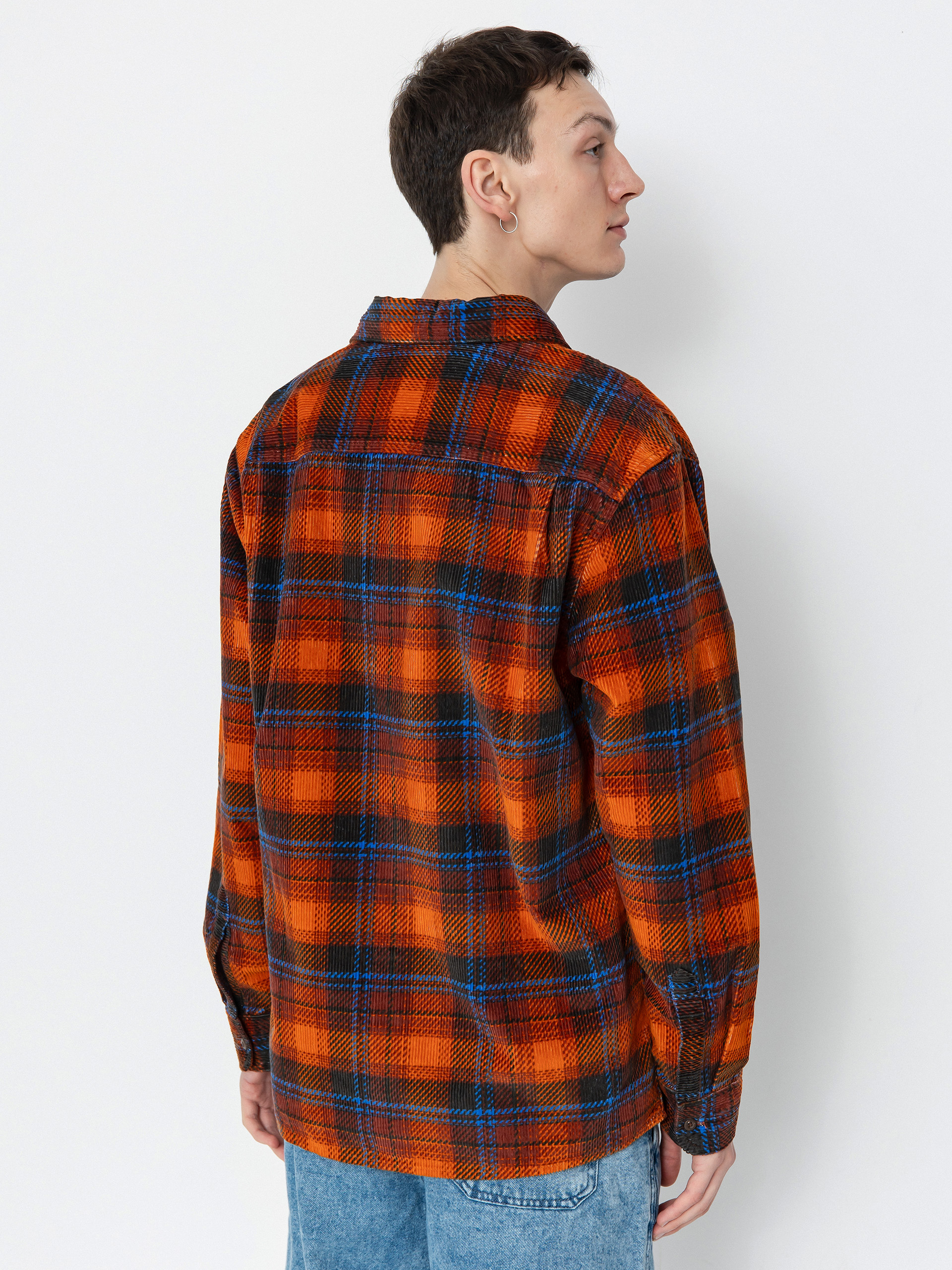 Košeľa Quiksilver Venture Overshirt Cord (henna venture os cord)