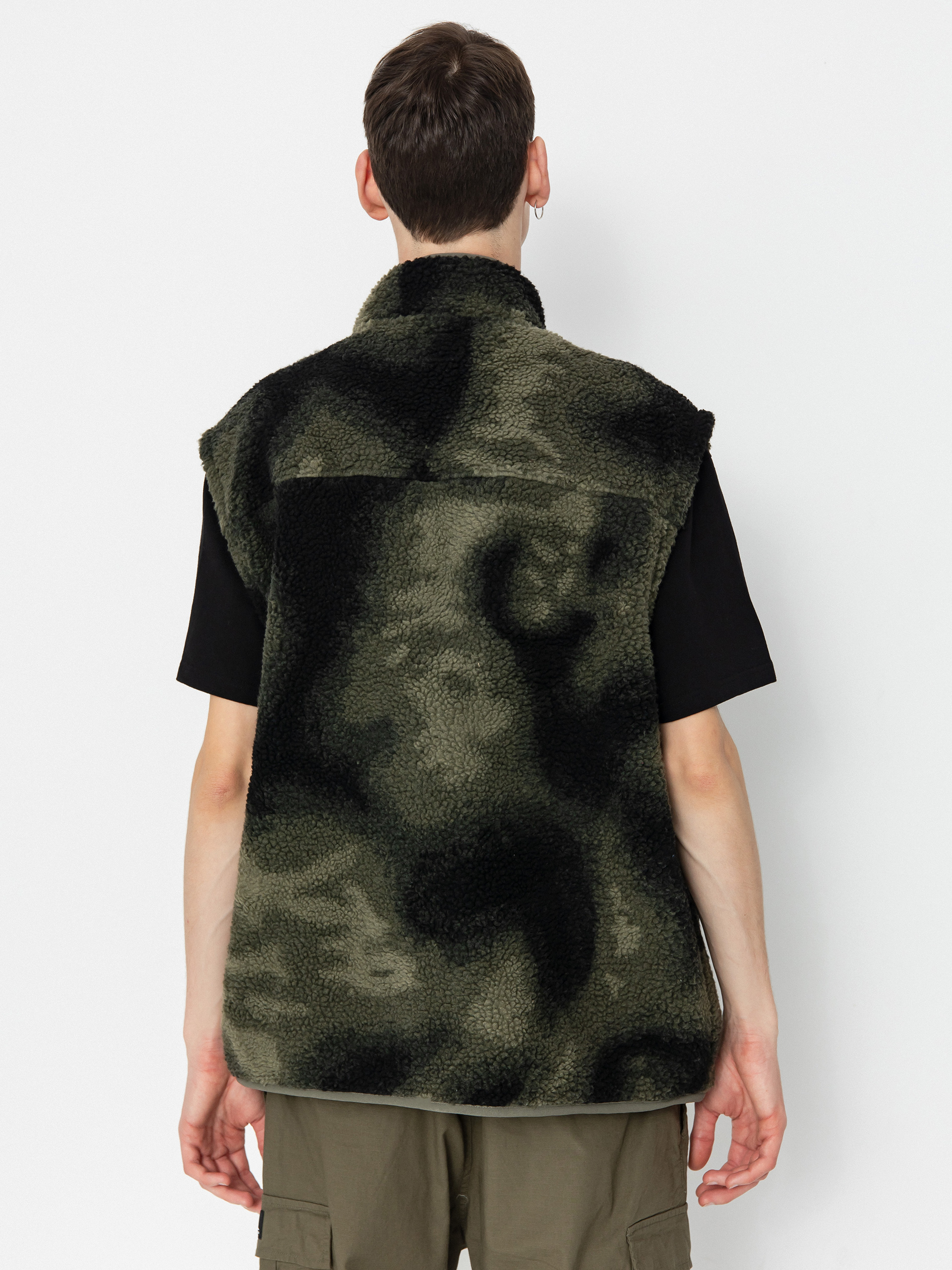 Pánsky Flísová mikina DC Traverse (olive overspray prnt)