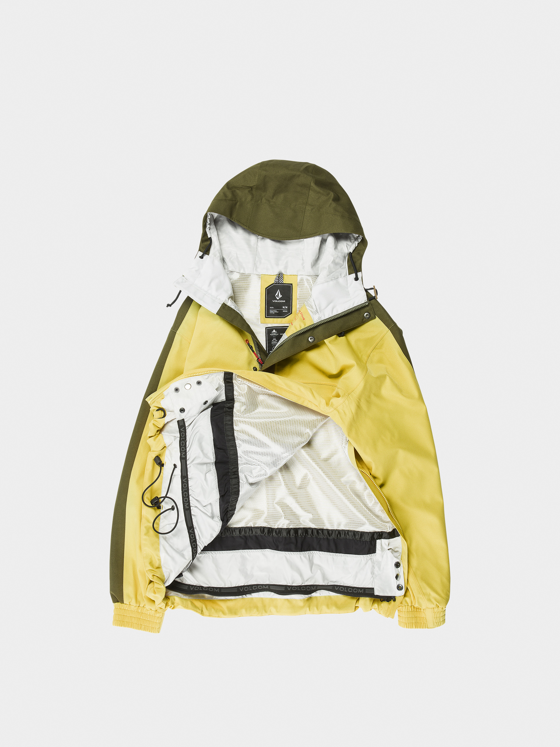 Pánska Snowboardová bunda Volcom Longo 20K Pullover (dark yellow)