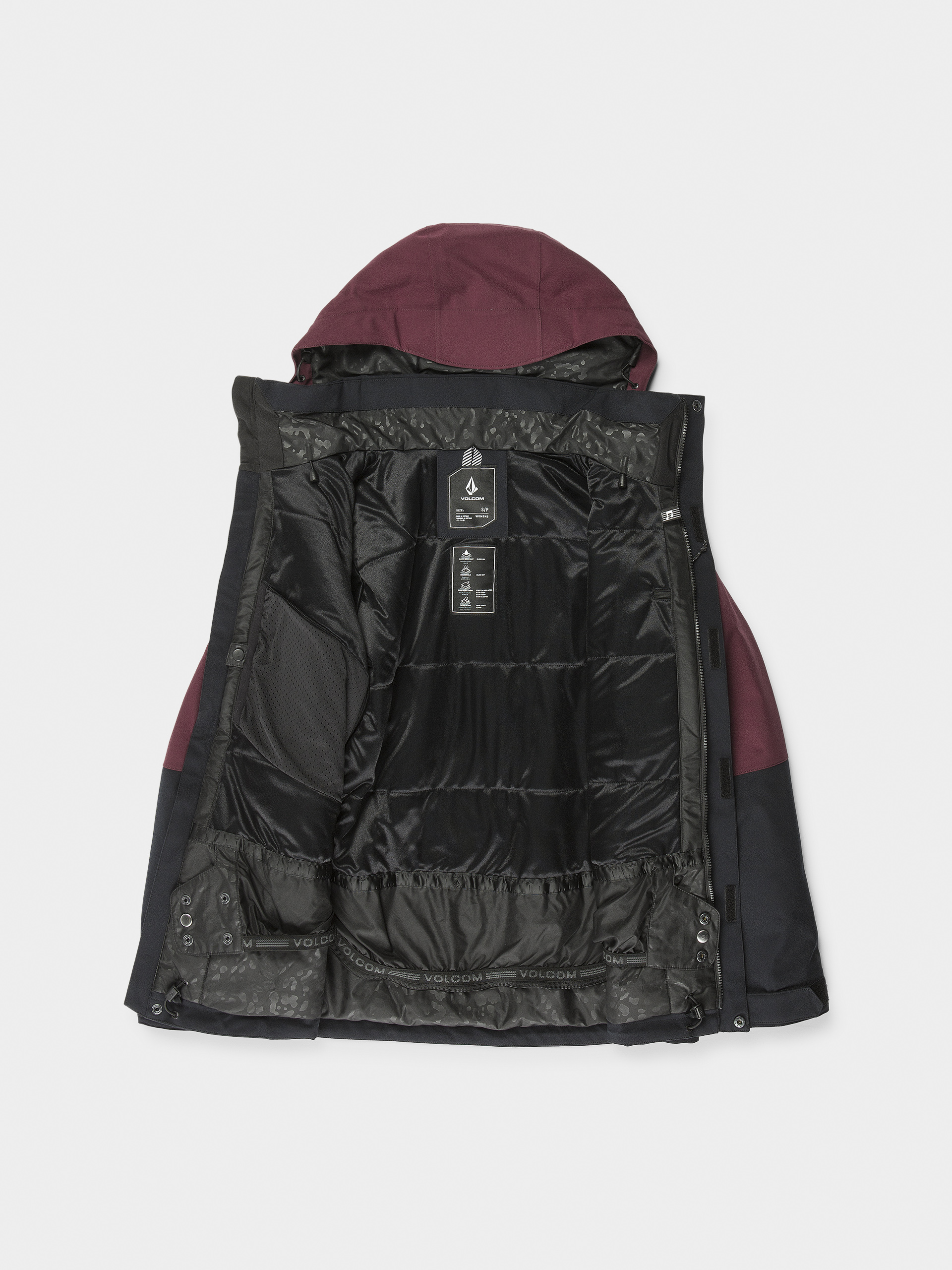 Dámska Snowboardová bunda Volcom Shelter 3D Stretch (burgundy)