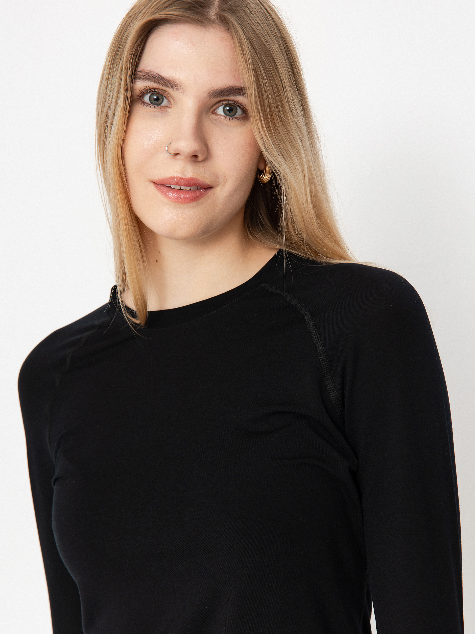 Dámsky Triko Volcom Merino Blend Crew (black)