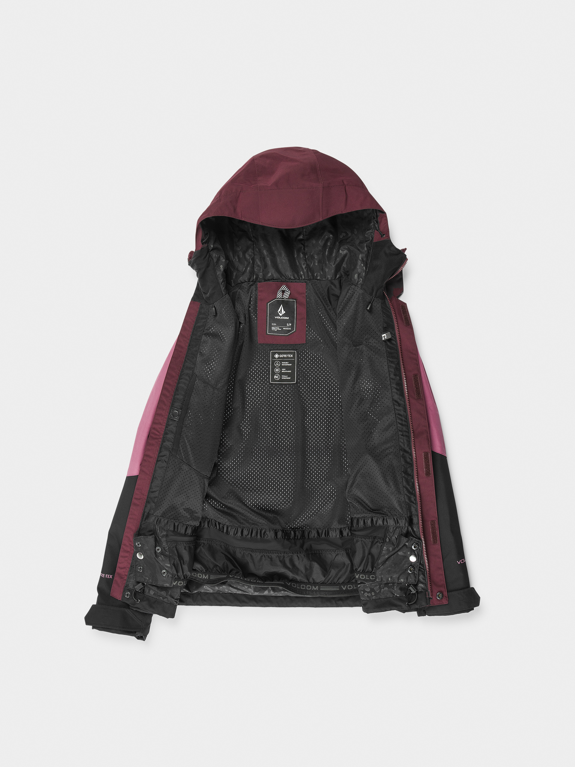 Dámska Snowboardová bunda Volcom V.Co Aris Gore Tex (burgundy)