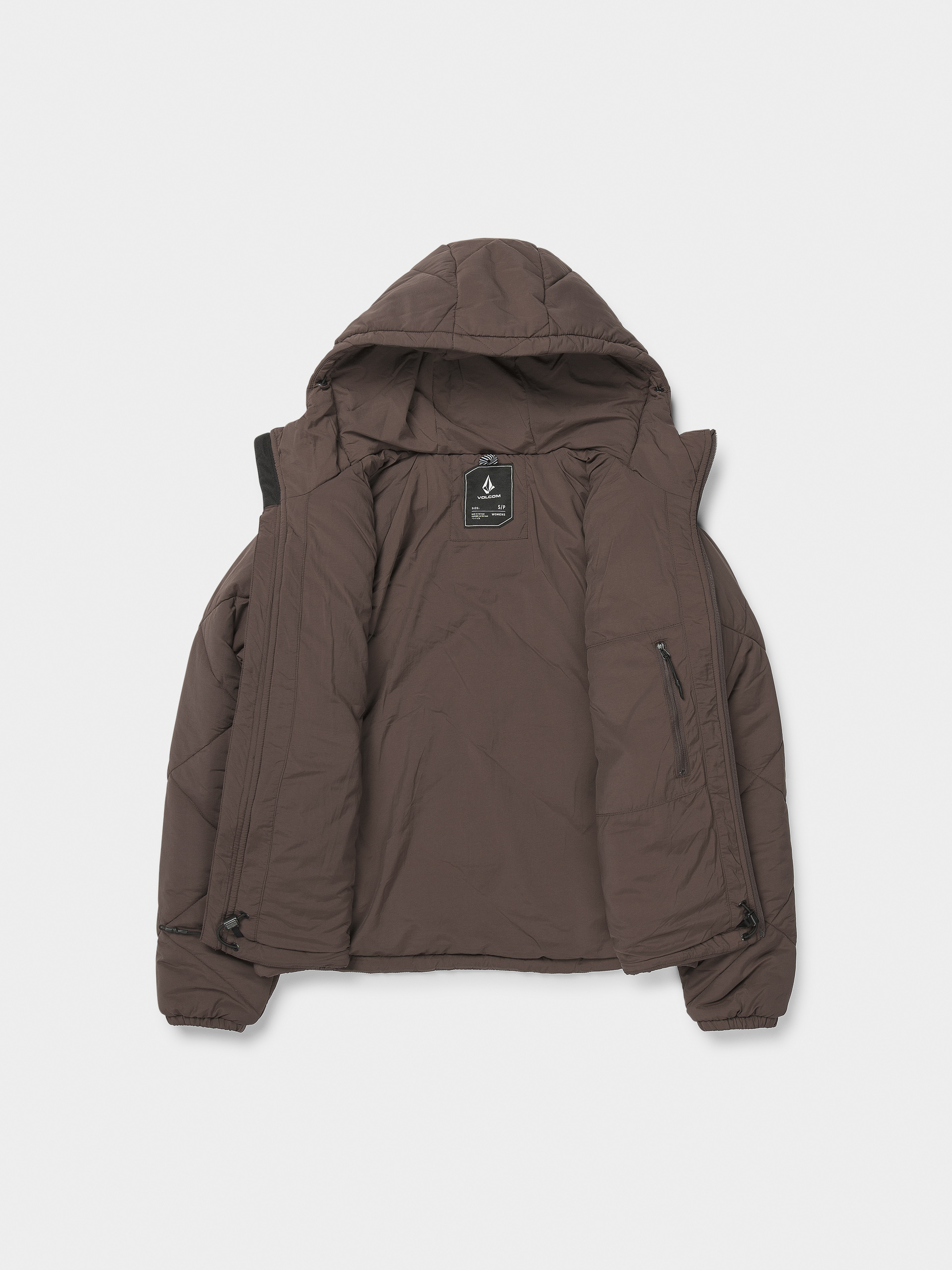 Dámska Snowboardová bunda Volcom Quinn Puff (mahogany)