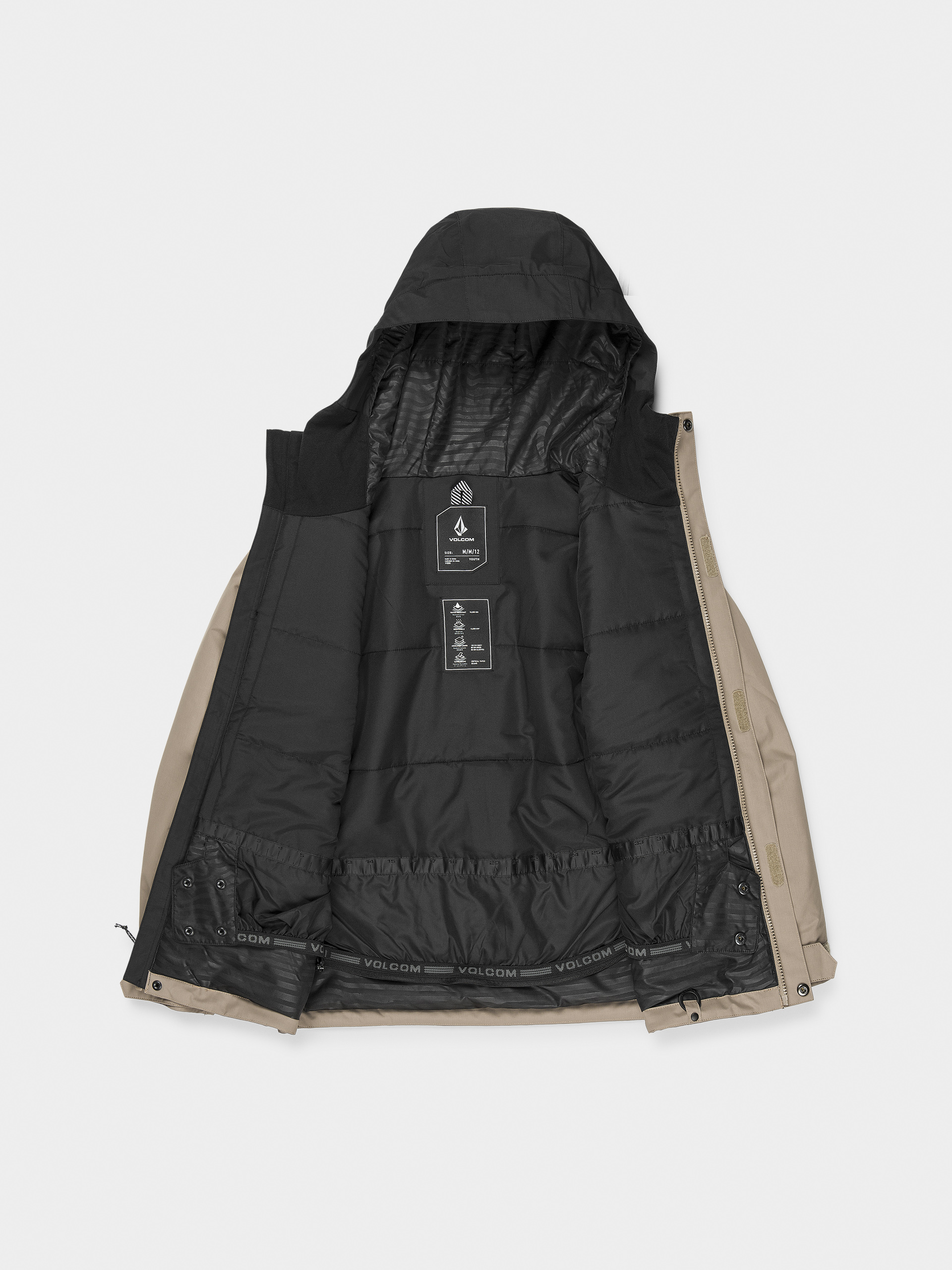 Snowboardová bunda Volcom Stone.91 Ins JR (chestnut brown)