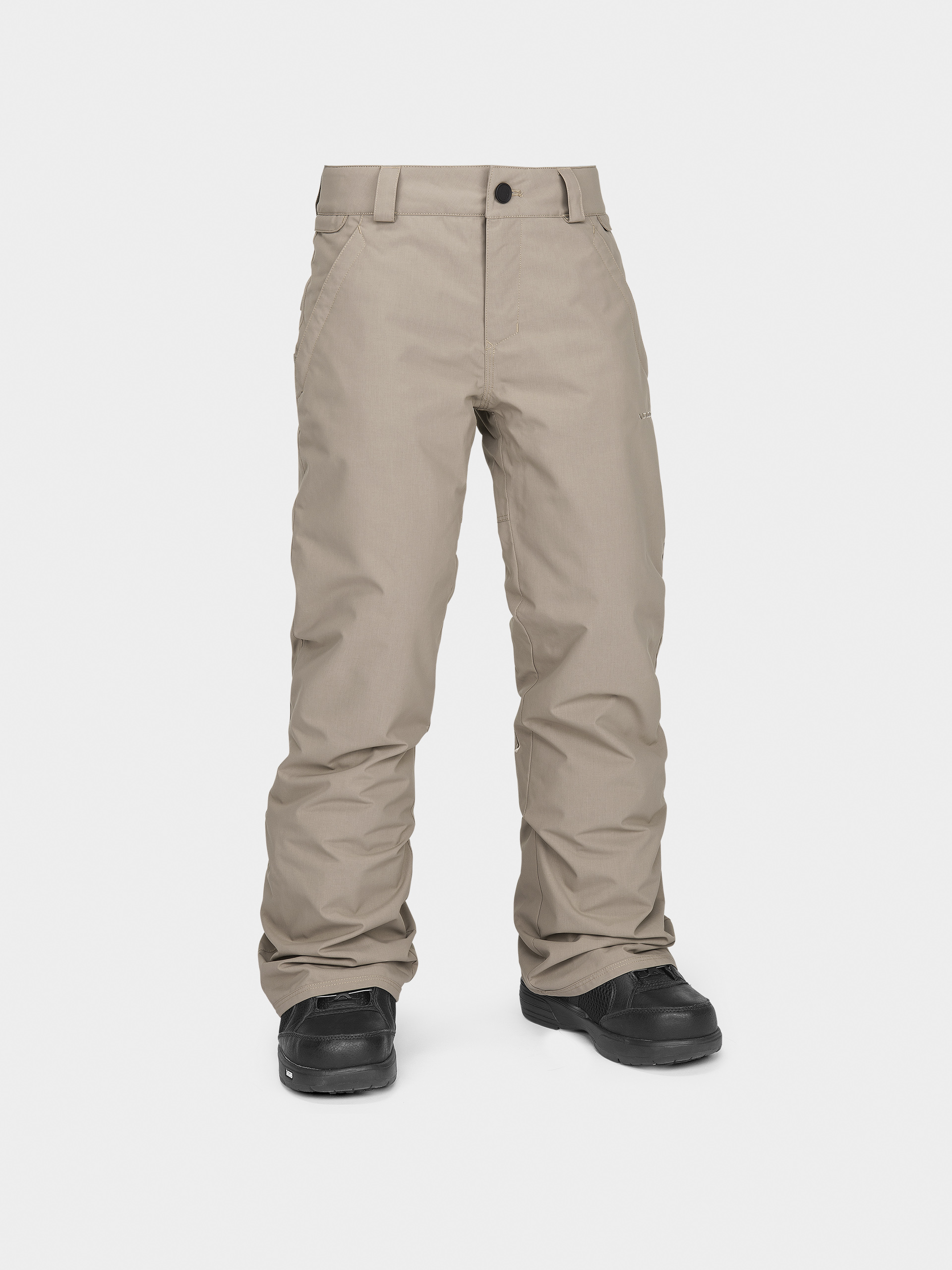 Snowboardovu00e9 nohavice Volcom Freakin Chino Youth Ins JR (chestnut brown)