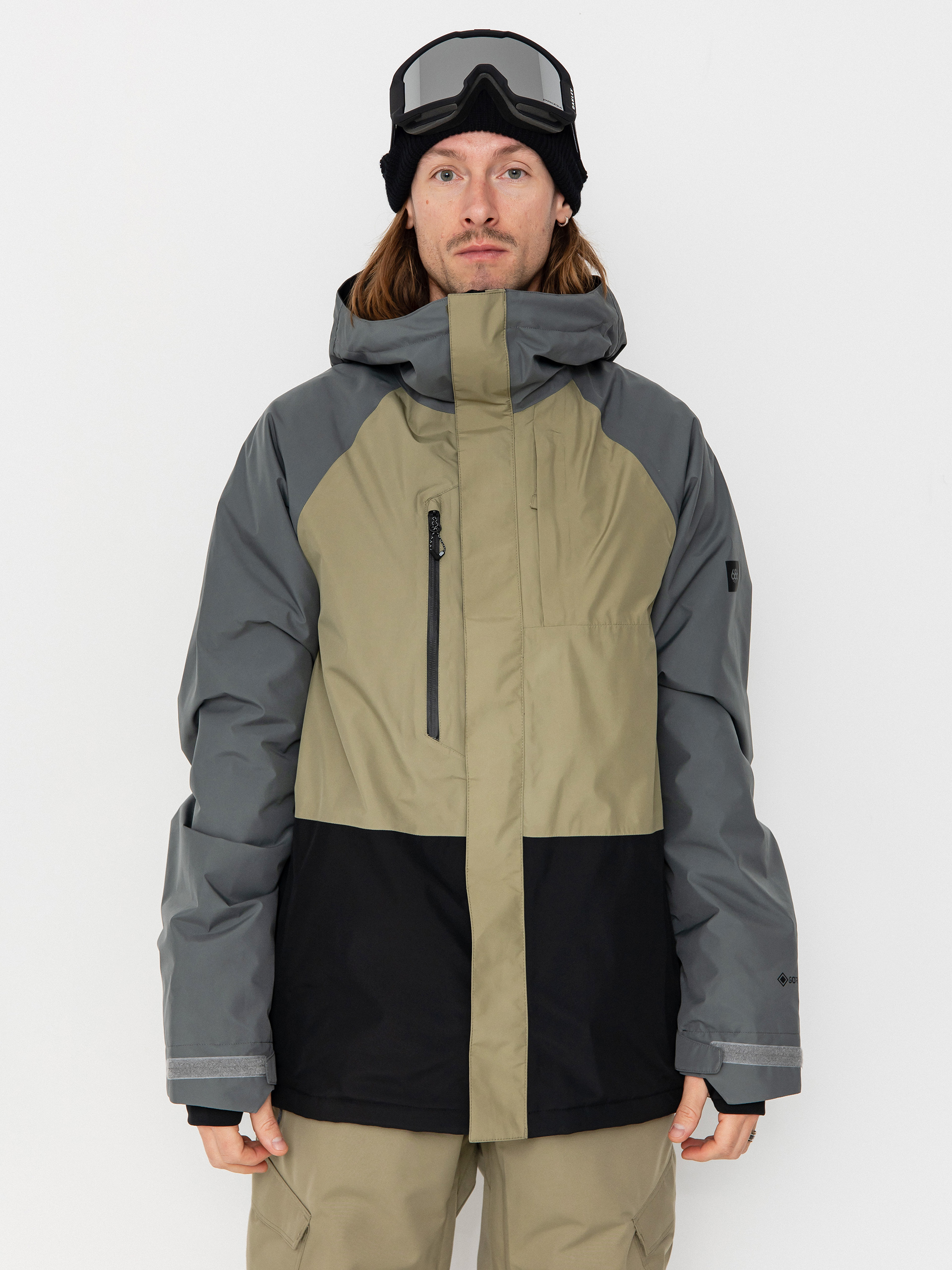 Snowboardová bunda 686 Gore Tex Core Inslulated (rhino grey colorblock)