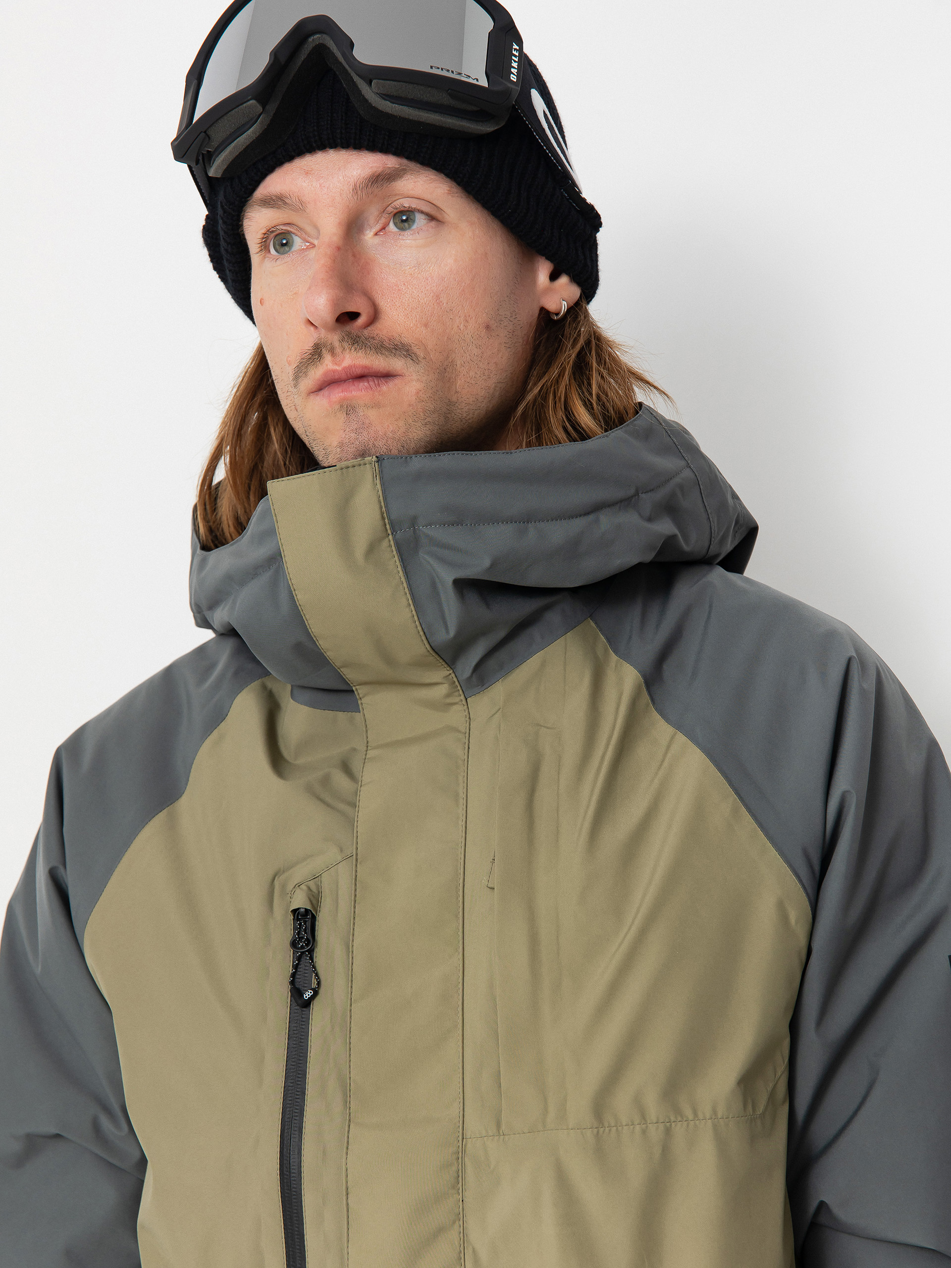 Pánska Snowboardová bunda 686 Gore Tex Core Inslulated (rhino grey colorblock)