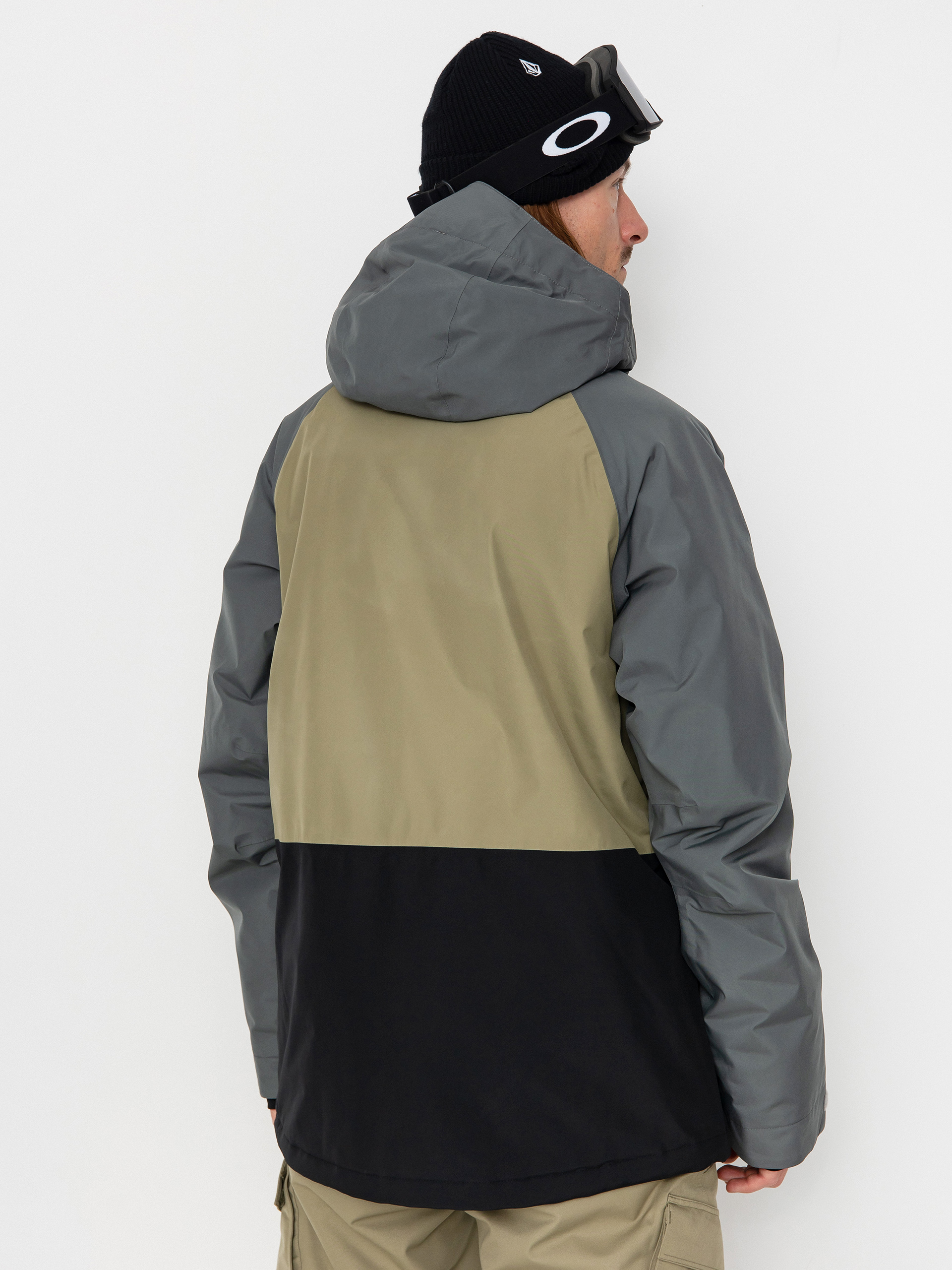 Pánska Snowboardová bunda 686 Gore Tex Core Inslulated (rhino grey colorblock)