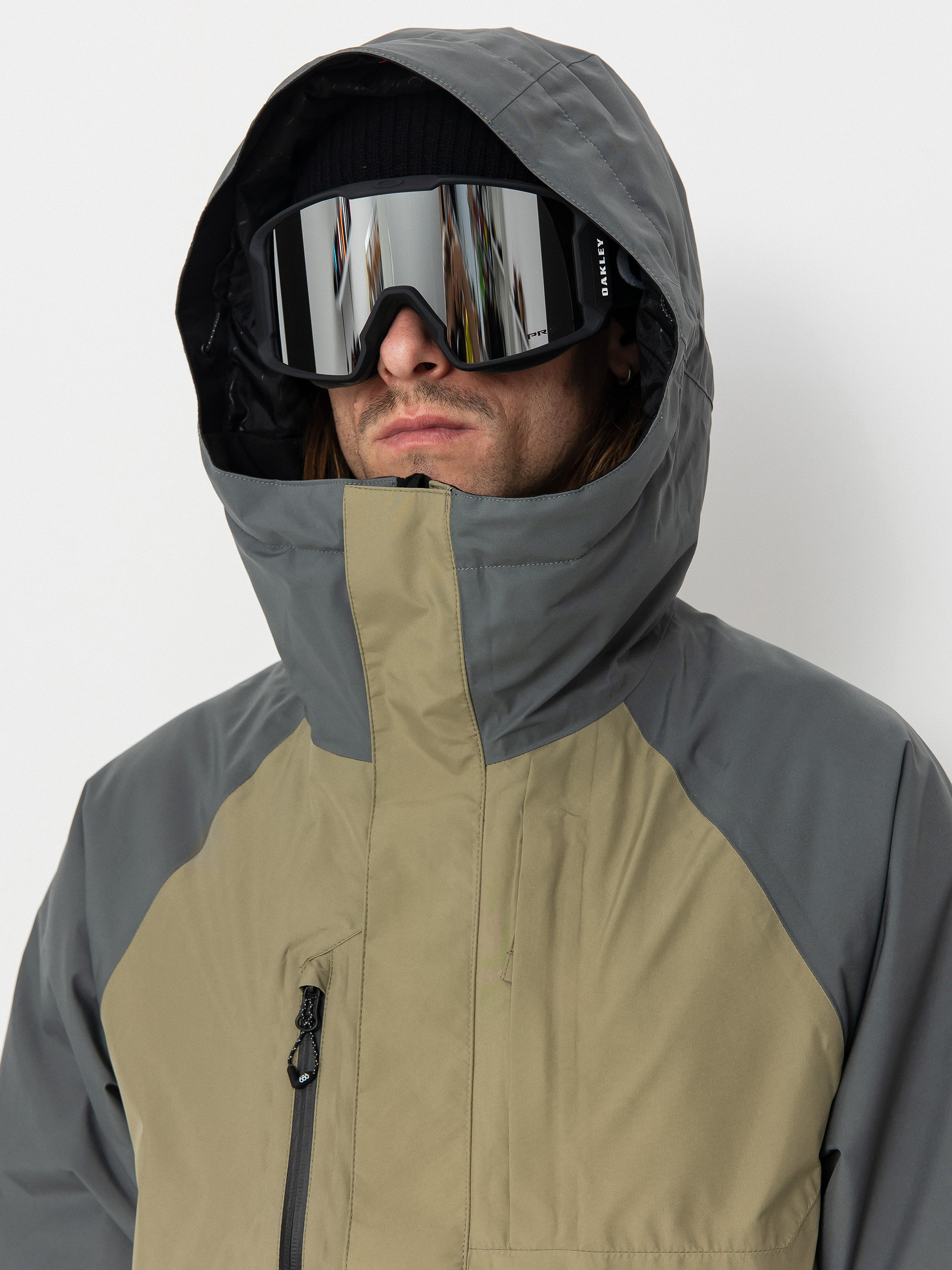 Pánska Snowboardová bunda 686 Gore Tex Core Inslulated (rhino grey colorblock)