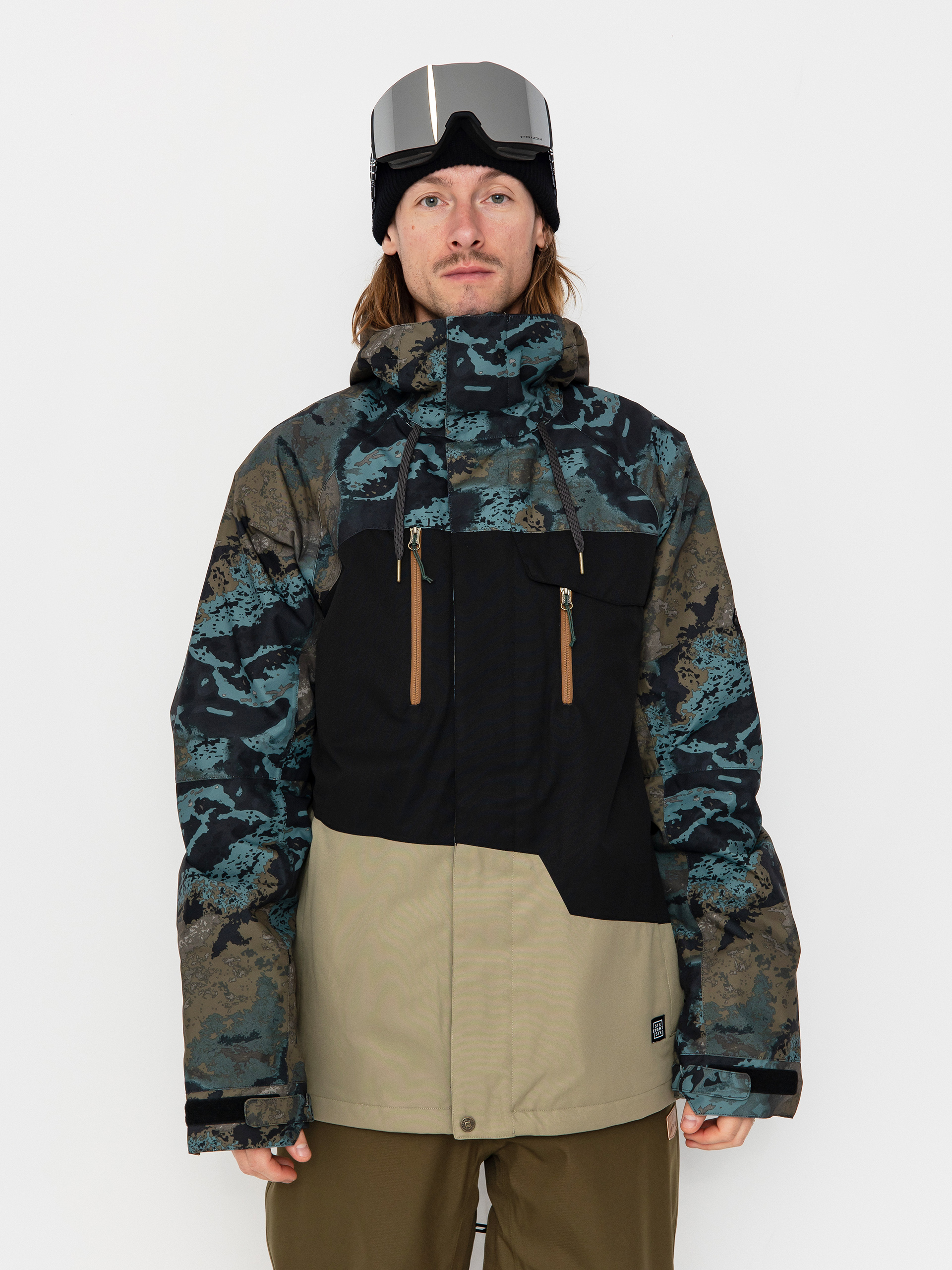 Snowboardová bunda 686 Geo Insulated (cypress green hemisphere colorblock)