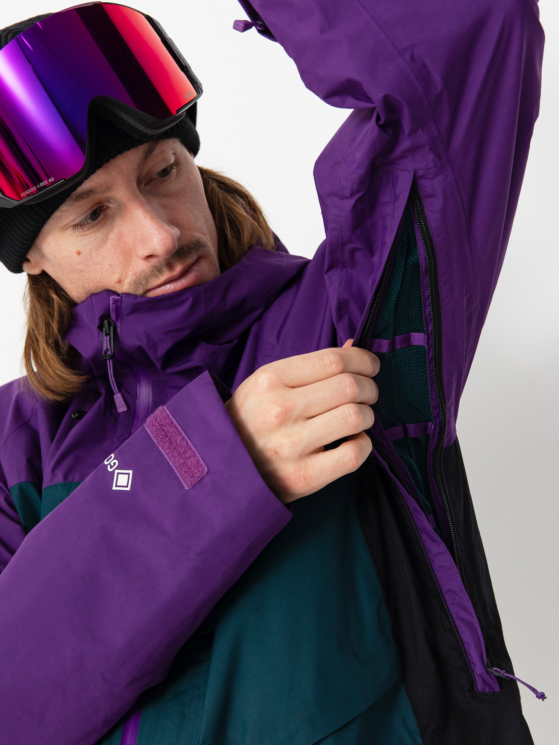 Pánska Snowboardová bunda Burton Pillowline Gore Tex (impprl/depemd/trublk)