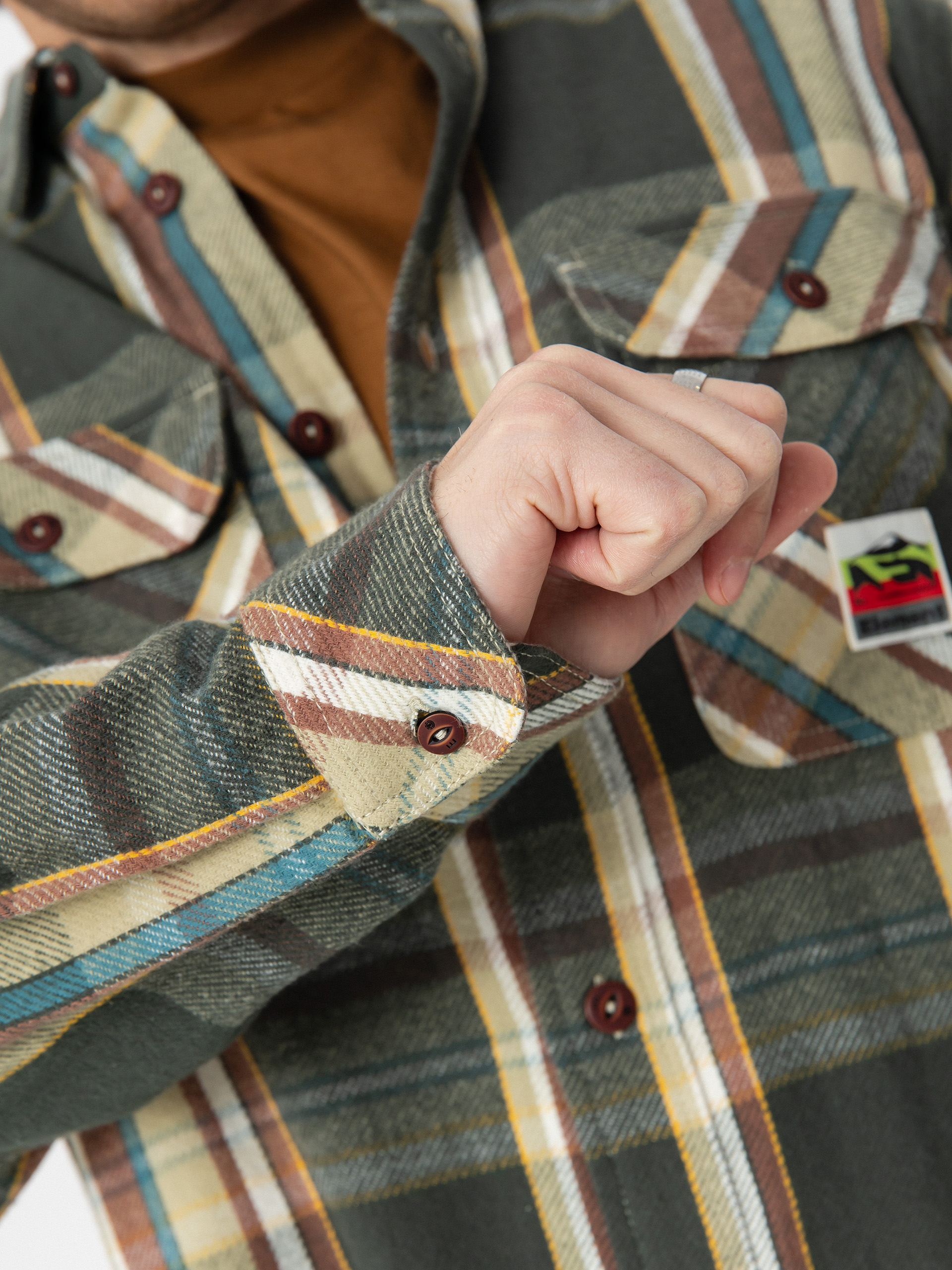 Košeľa Element Hueco Classic (slate green plaid)