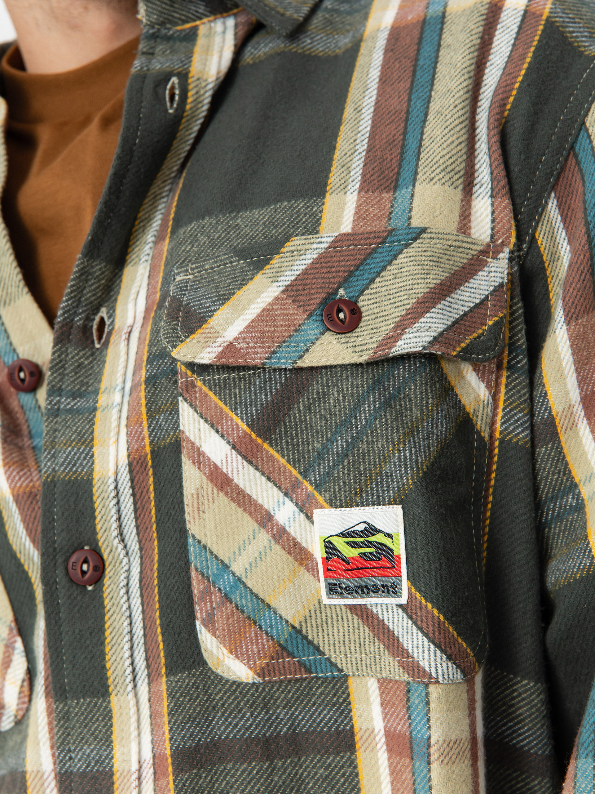 Košeľa Element Hueco Classic (slate green plaid)