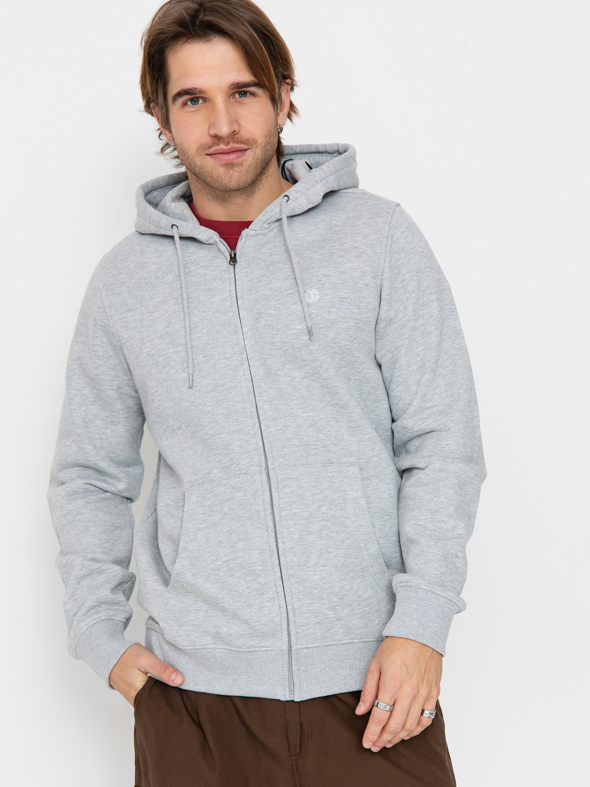 Mikina s kapucňou Element Cornell Classic ZHD (mid grey heather)