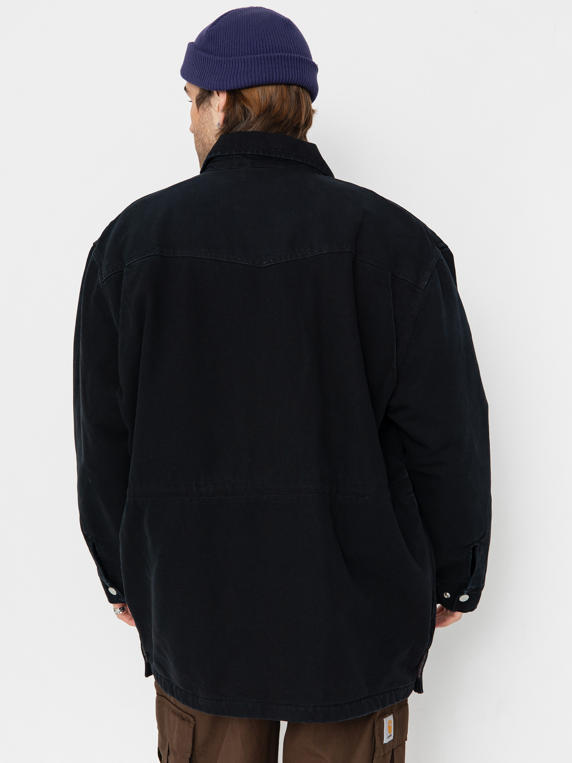 Bunda Carhartt WIP OG Santa Fe Coat (black/black)