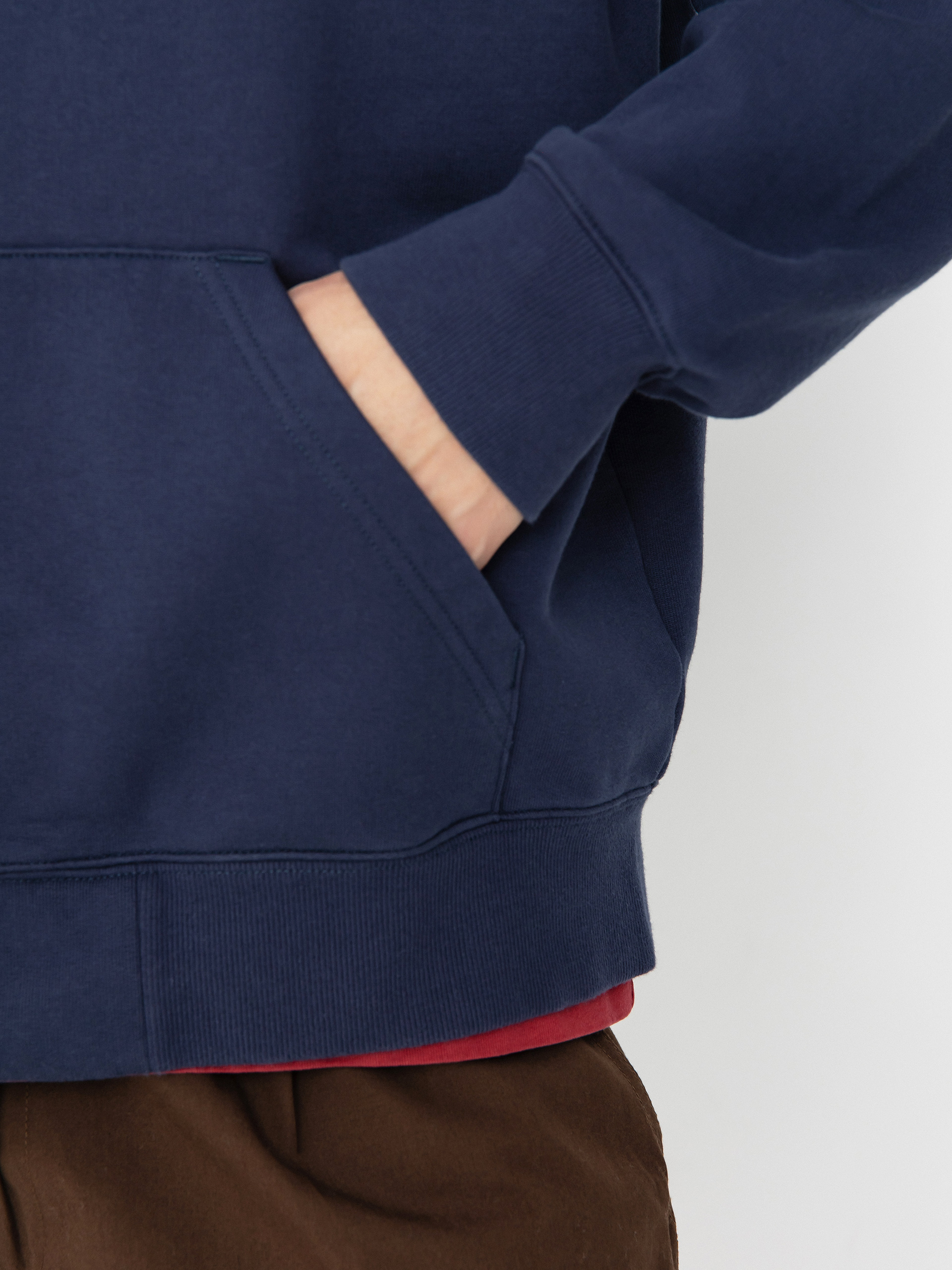 Mikina s kapucňou Carhartt WIP Runaway ZHD (blue/vermillion)