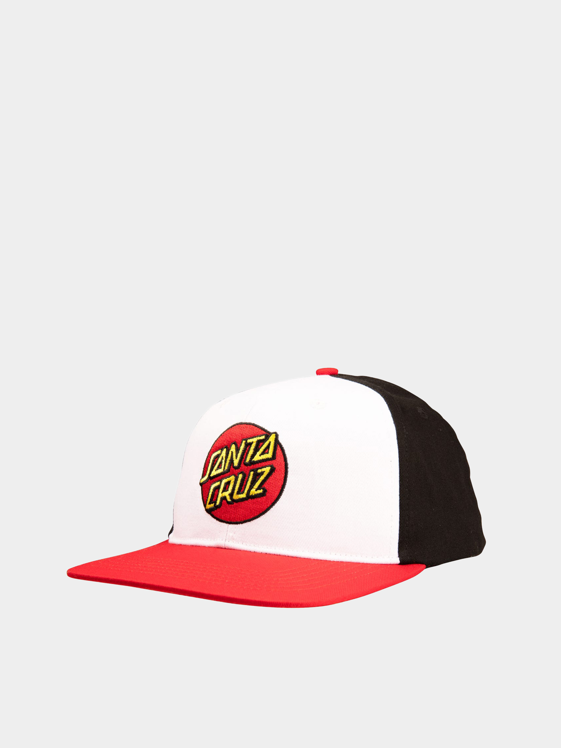 Šiltovka Santa Cruz Classic Dot Snapback (white/black/red)