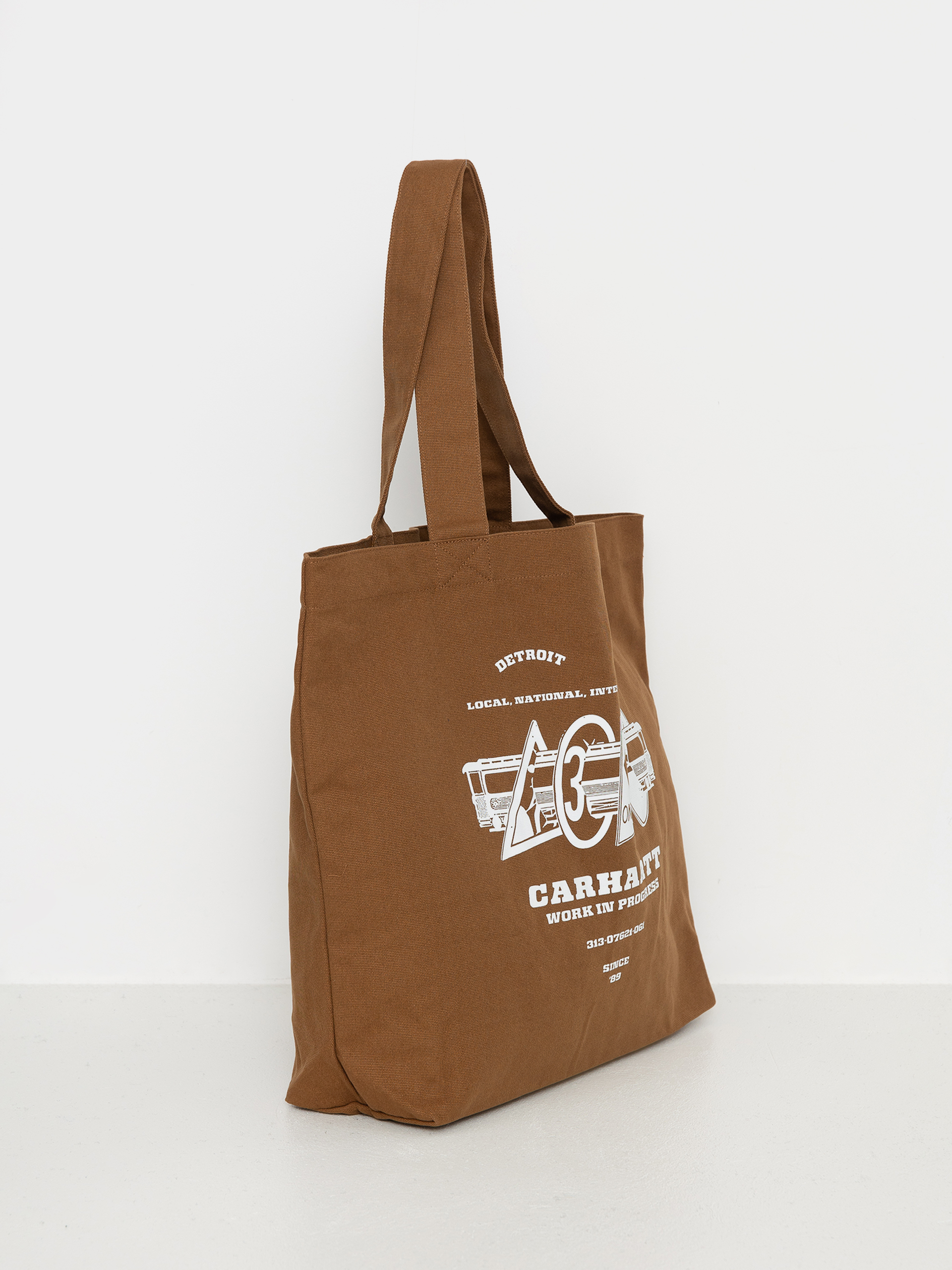 Taška Carhartt WIP Canvas Graphic Tote (runaway print hamilton brown)