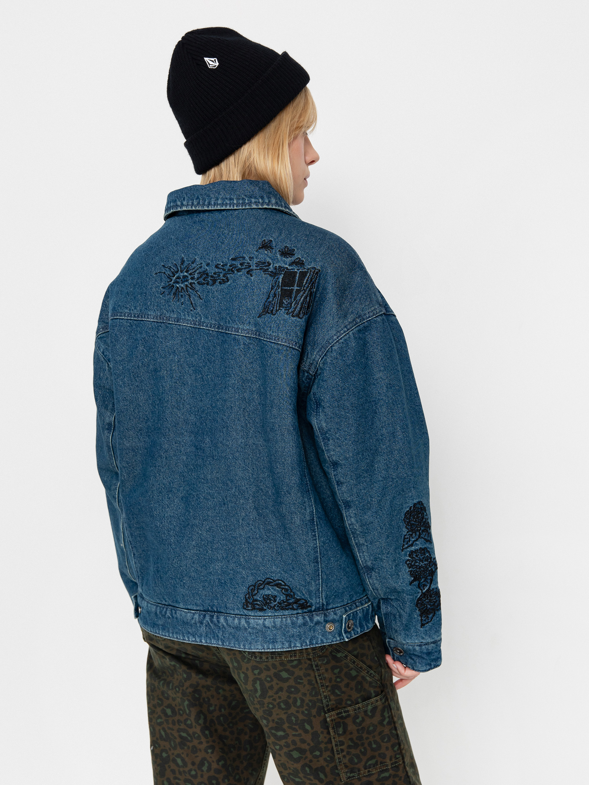 Bunda Volcom Fa Keutchi Denim Wmn (vmi-vintage marbled indigo)