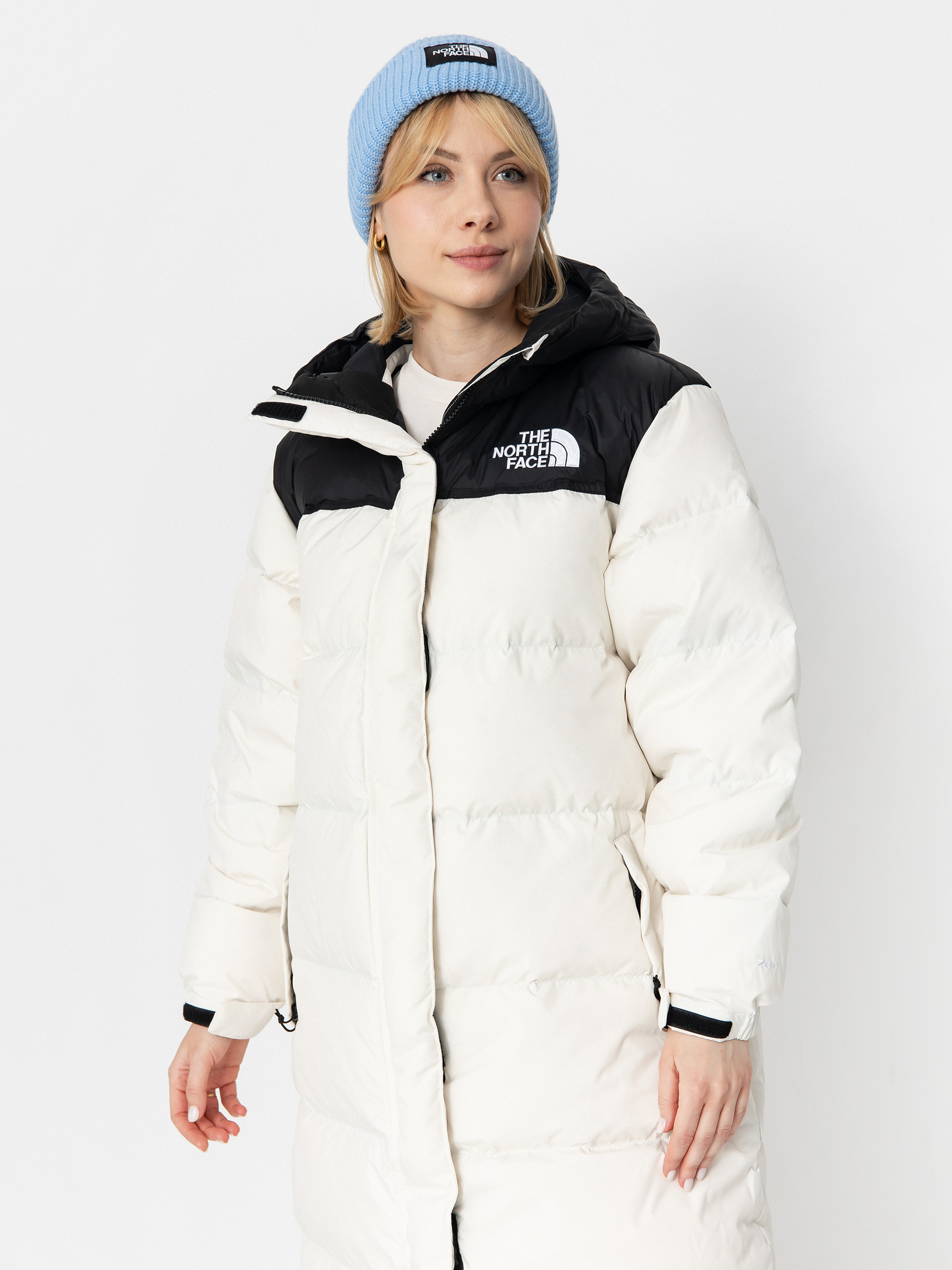 Bunda The North Face Nuptse Parka Wmn (white dune/tnf black)