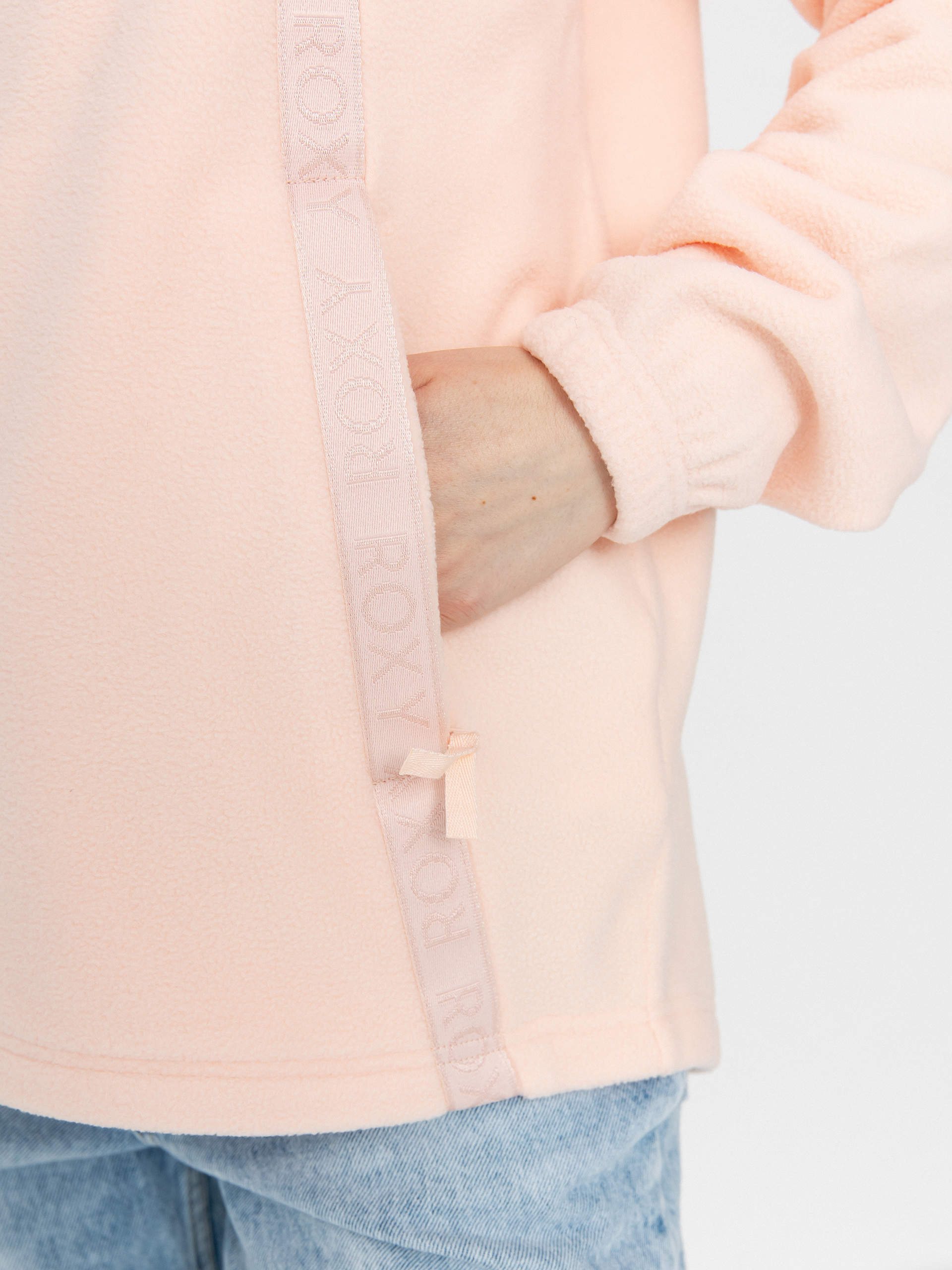 Dámsky Flísová mikina Roxy Fleeting Snow (pink salt)