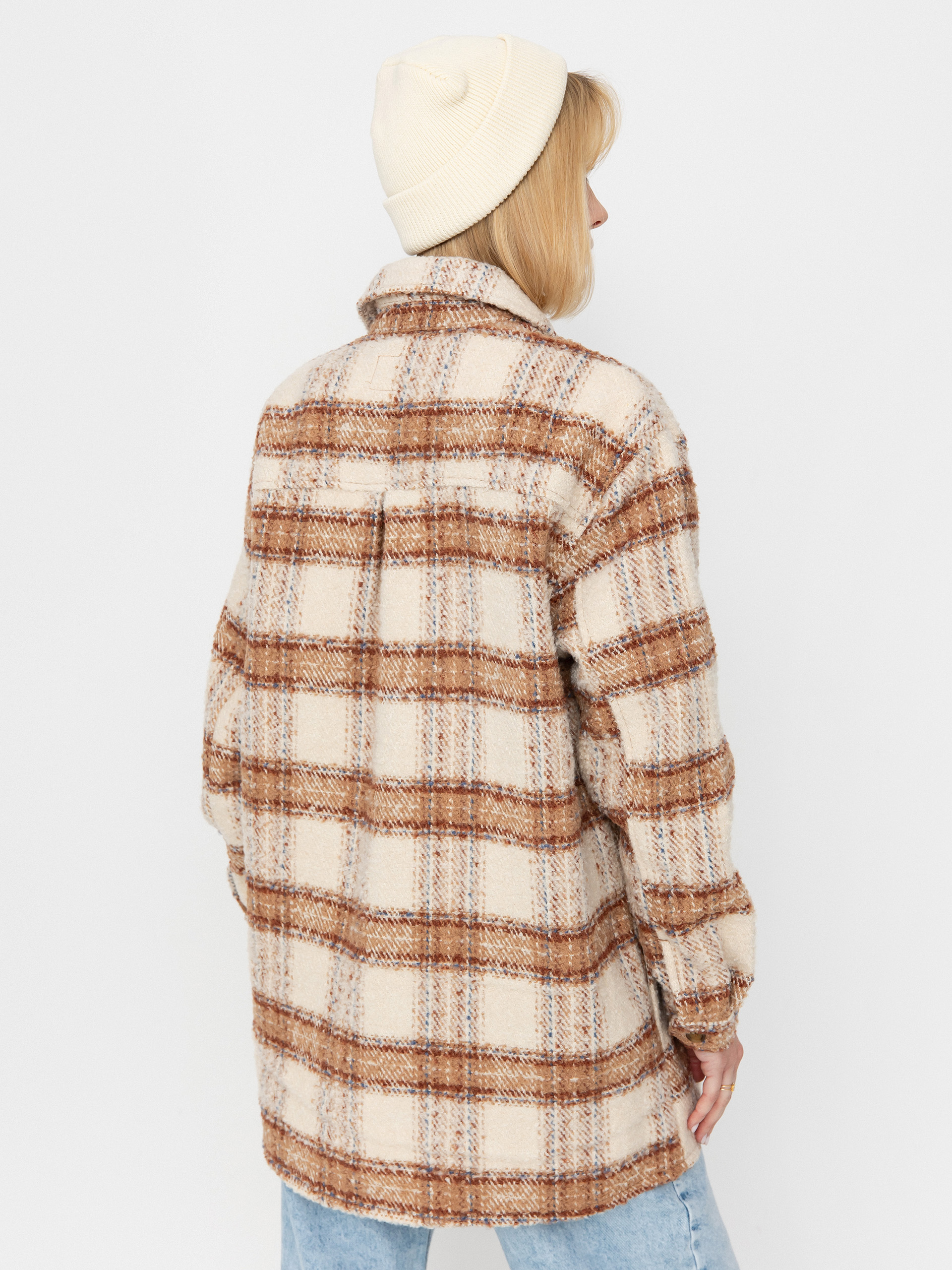 Košeľa Roxy Check The Swel III Wmn (parchement paradise)