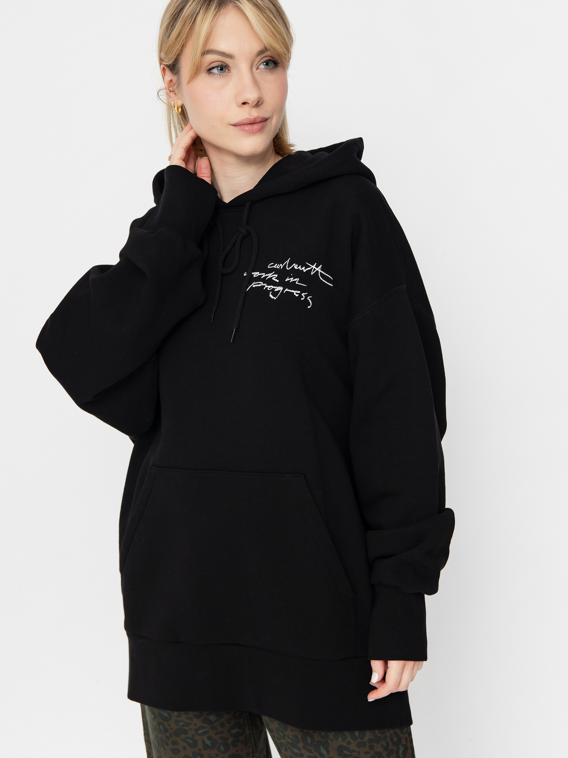 Mikina s kapucňou Carhartt WIP Lips HD Wmn (black)