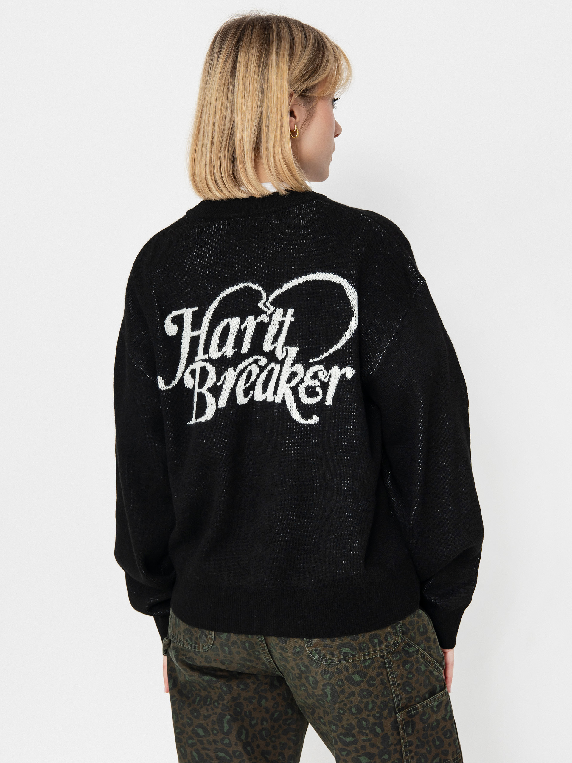 Sveter Carhartt WIP Harttbreaker Cardigan Wmn (black/wax)