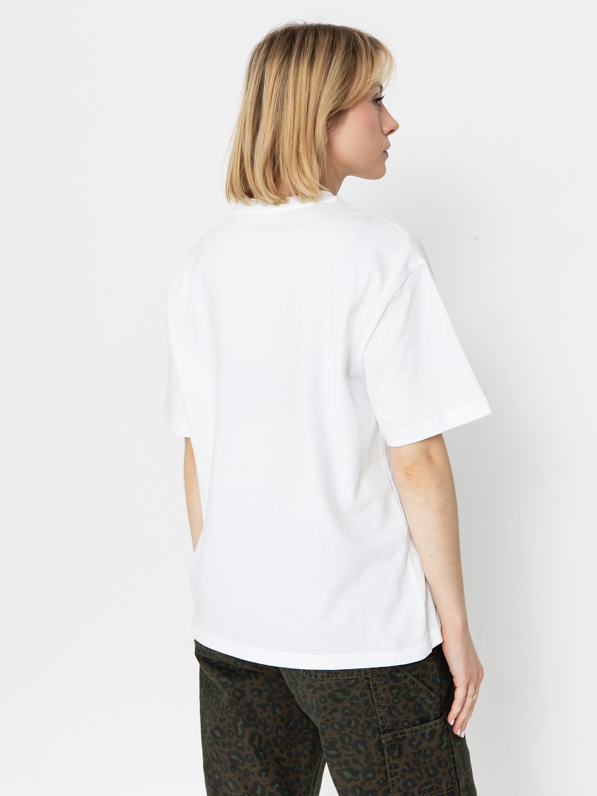 Tričko Carhartt WIP Rivet Script Wmn (white/silver)