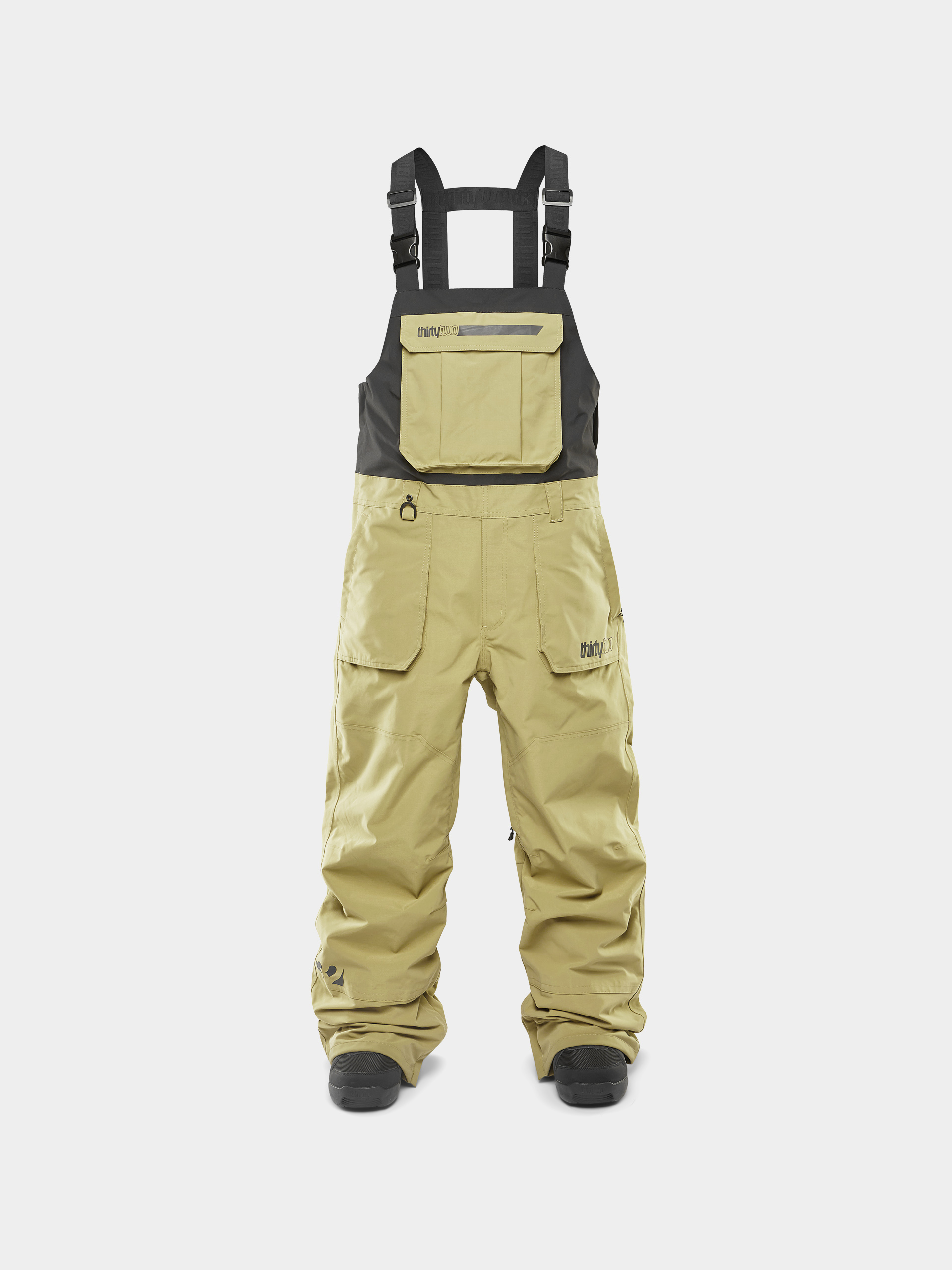 Snowboardové nohavice ThirtyTwo Basement Bib (khaki)