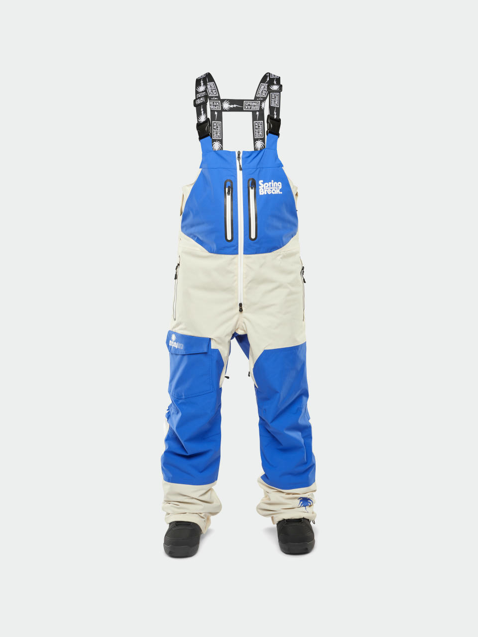 Pánske Snowboardové nohavice ThirtyTwo Springbreak Bib (blue)