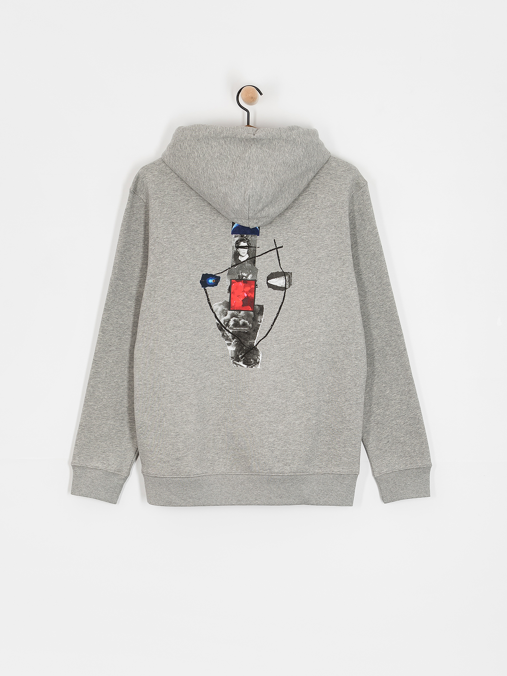 Mikina s kapucňou Poetic Collective In The Now HD (heather grey)