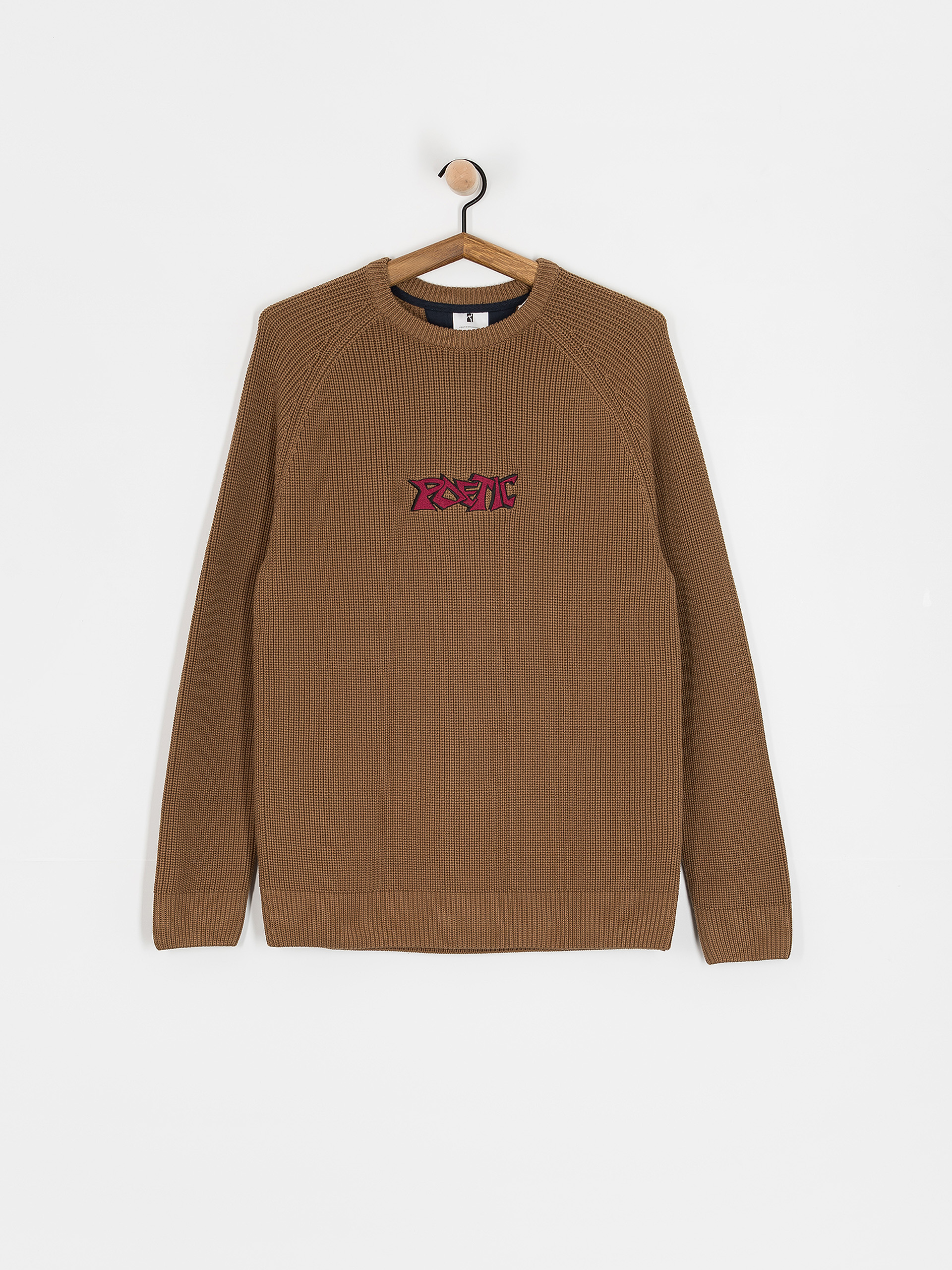 Mikina Poetic Collective Graff Knitted Crewneck (brown)