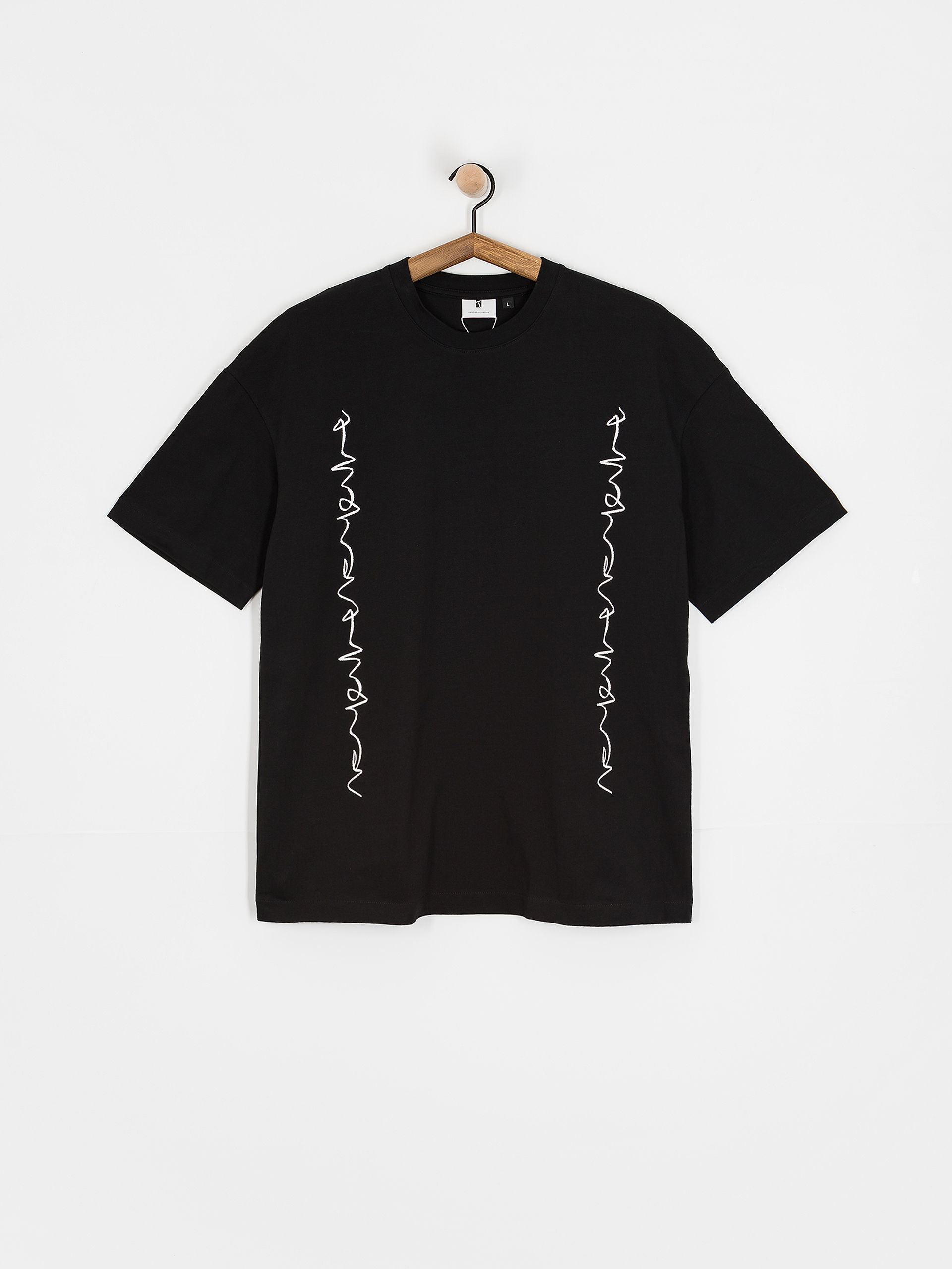 Tričko Poetic Collective Crayon Chain (black)