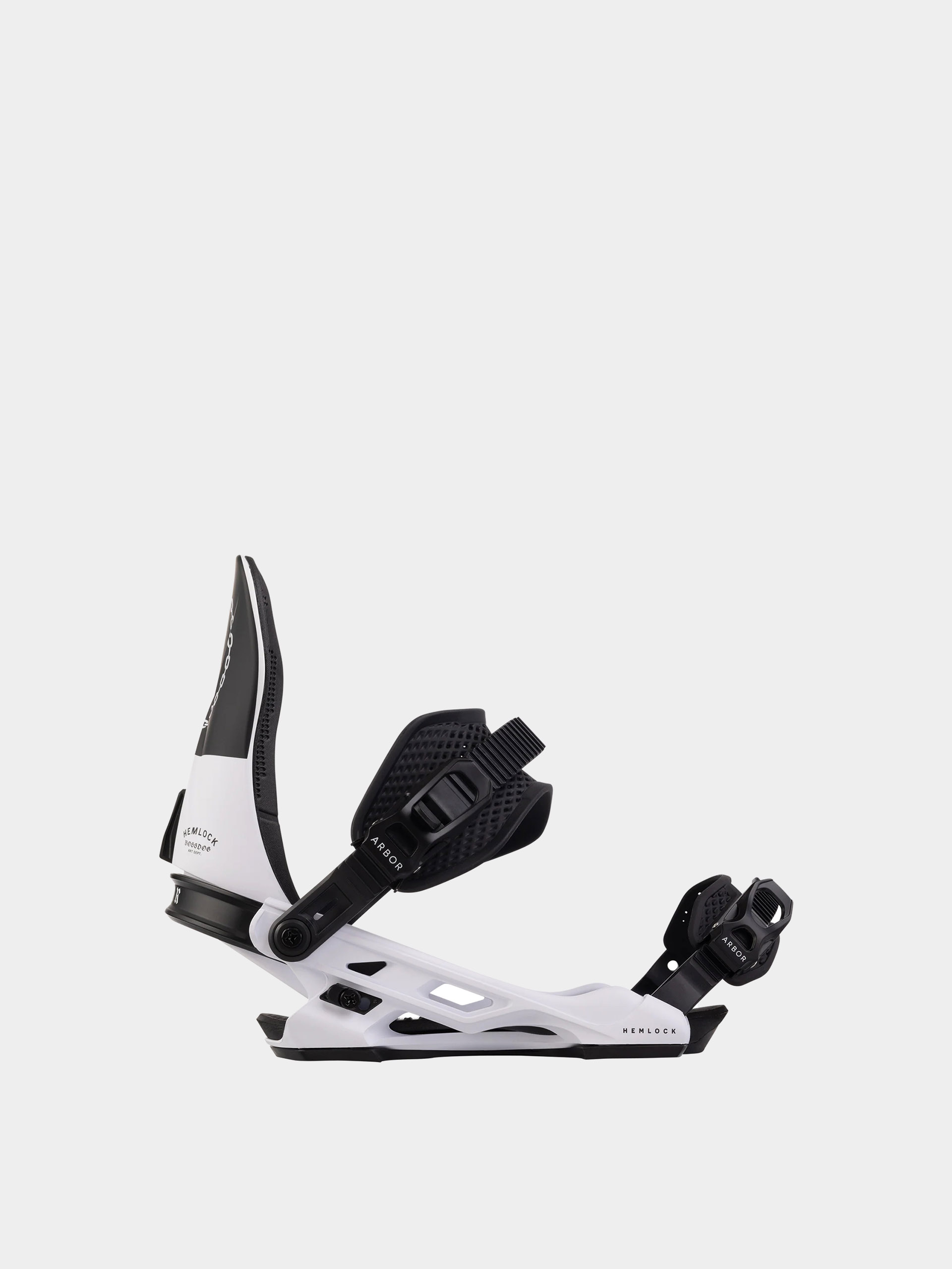 Pánske Snowboardové viazanie Arbor Hemlock (white/black/boss dog)