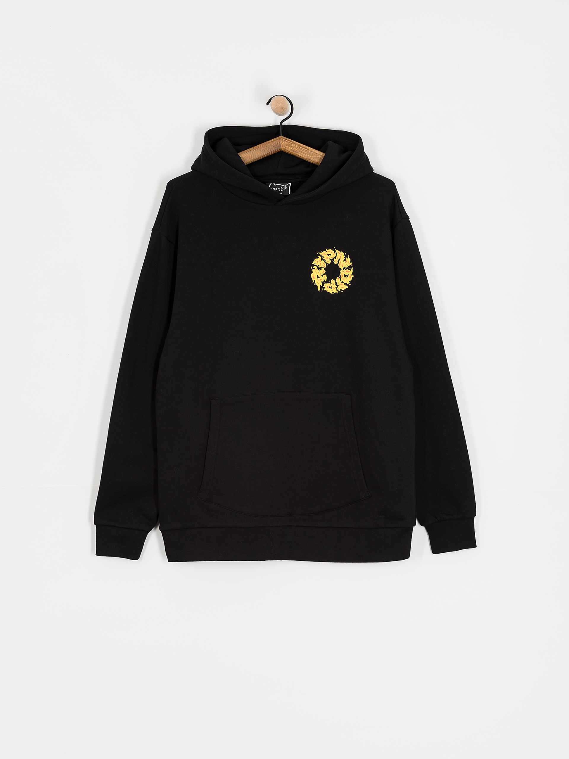 Mikina s kapucňou RipNDip Burn In Heck HD (black)