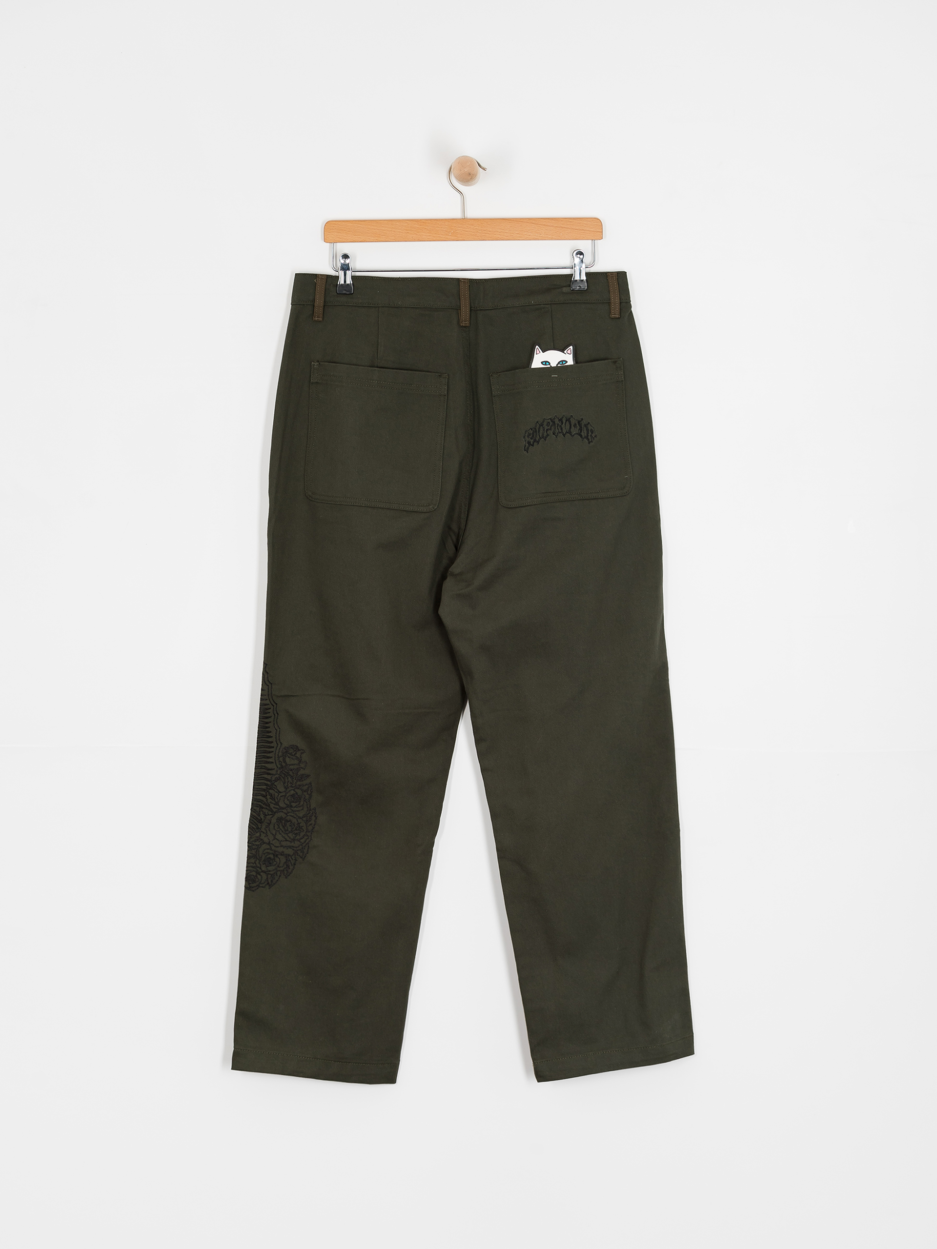 Nohavice RipNDip Mother Nerm Twill (dark olive)
