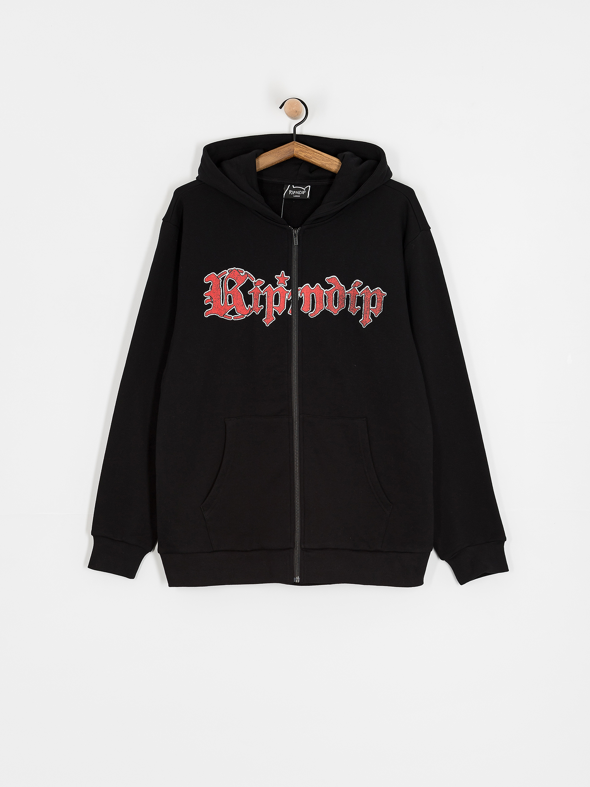 Mikina s kapucňou RipNDip Fein HD (black)