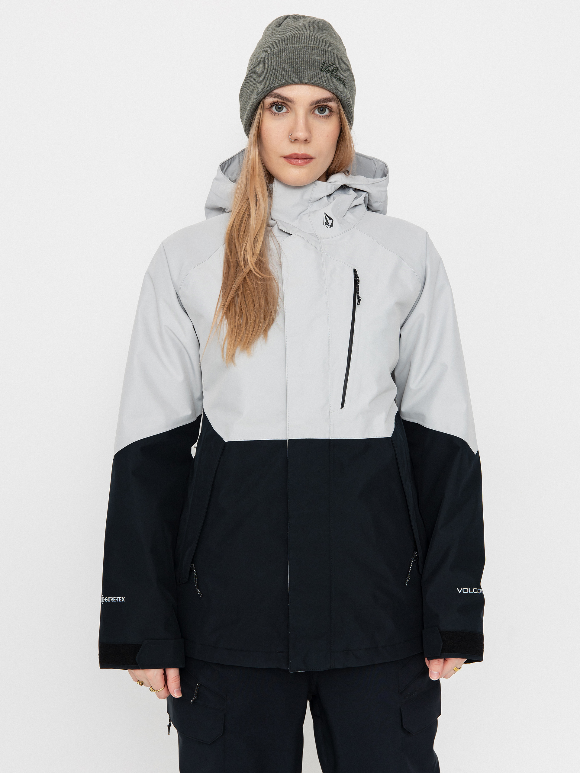 Snowboardovu00e1 bunda Volcom V.Co Aris Ins Gore Wmn (cloud grey)