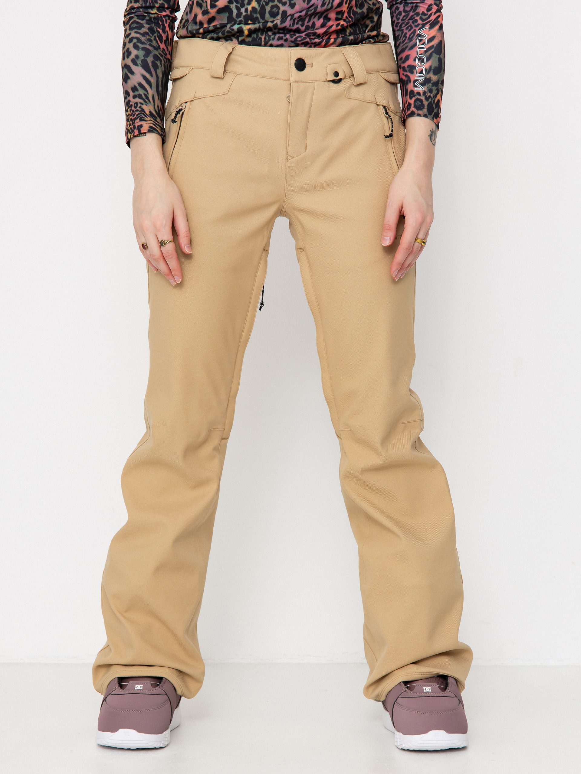 Snowboardové nohavice Volcom Genus Stretch Wmn (sand)