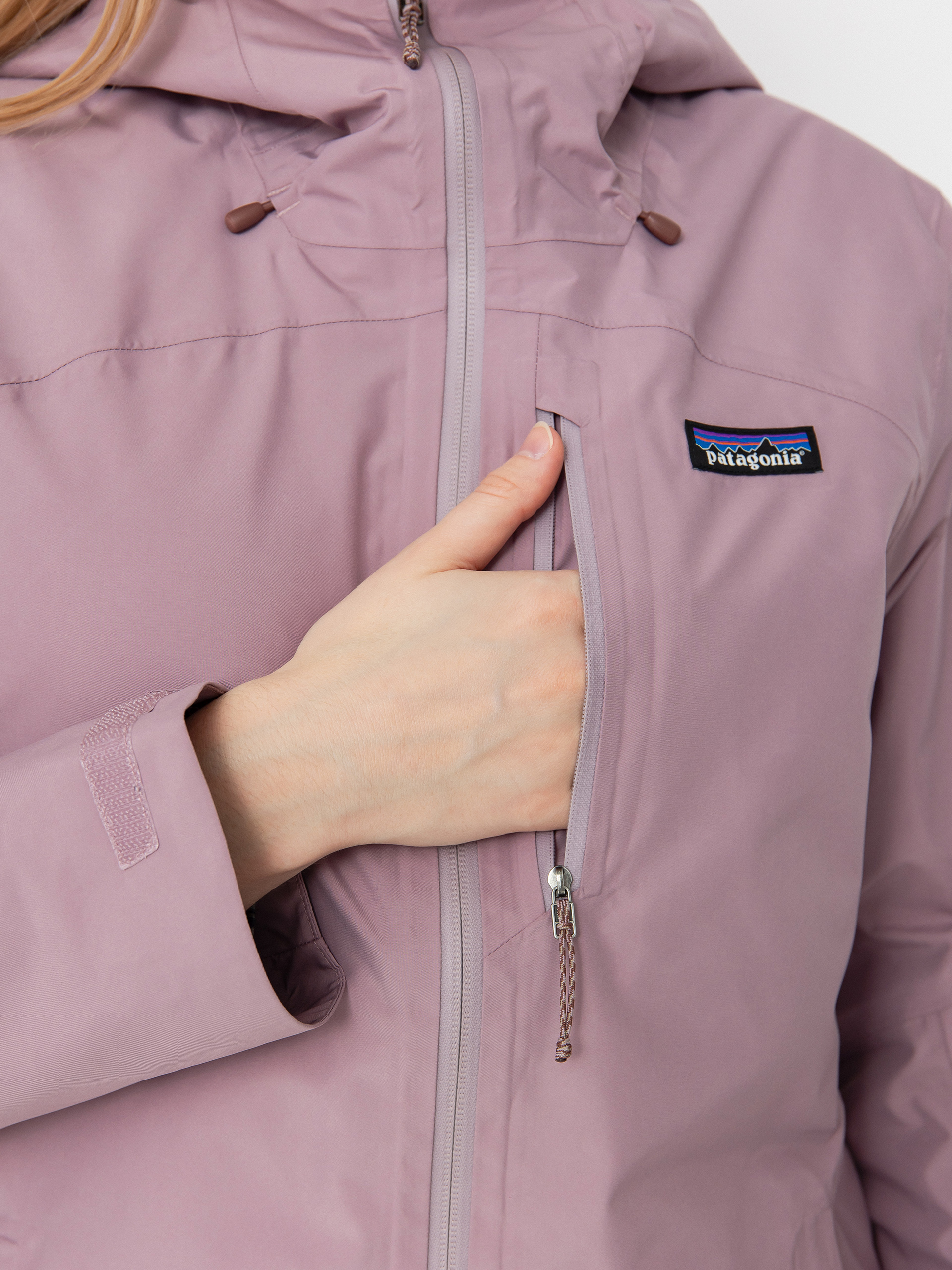 Dámska Bunda Patagonia Insulated Powder Town (stormy mauve)