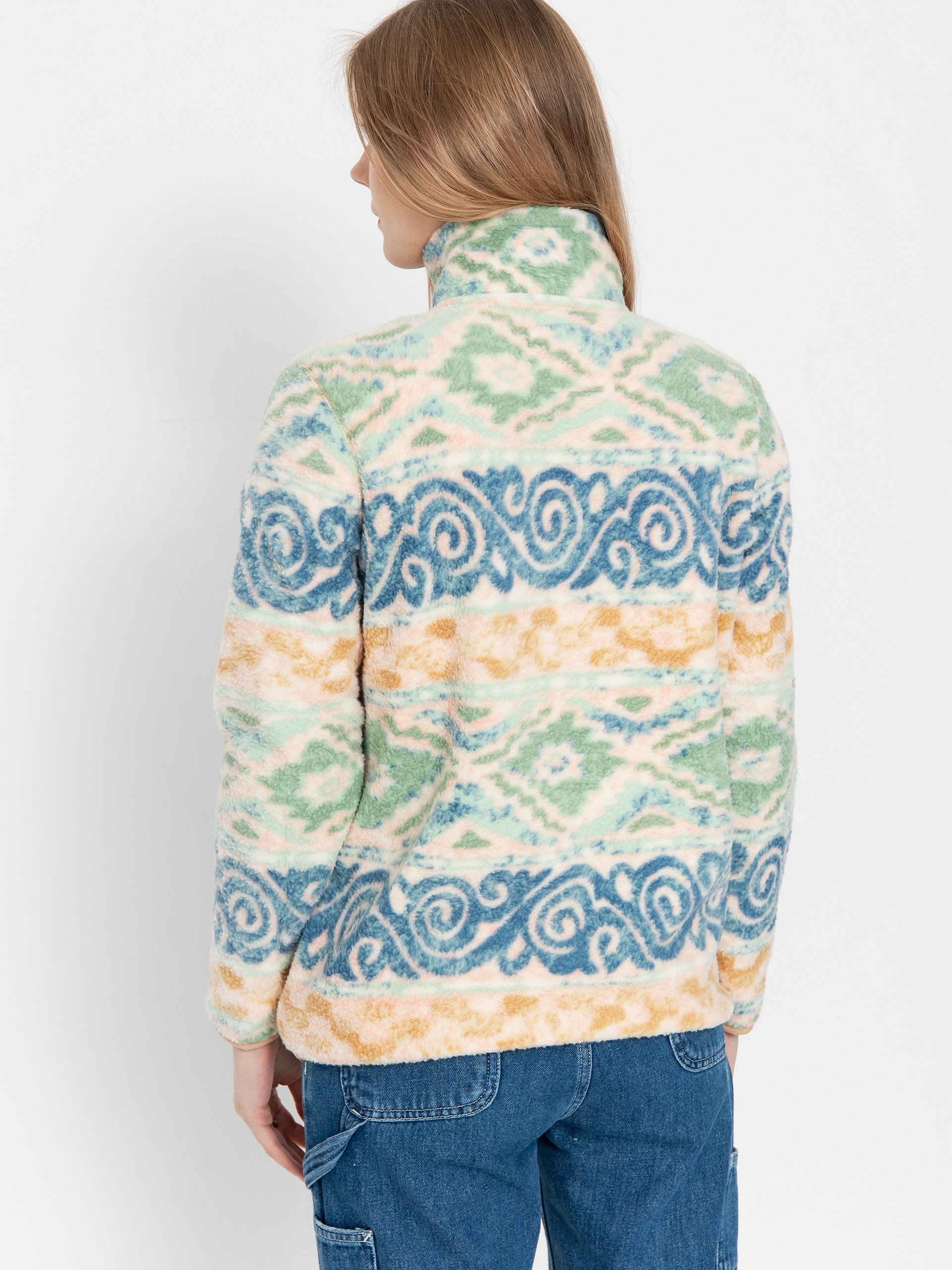 Dámsky Flísová mikina Billabong Boundary Mock 3 (blue haze)