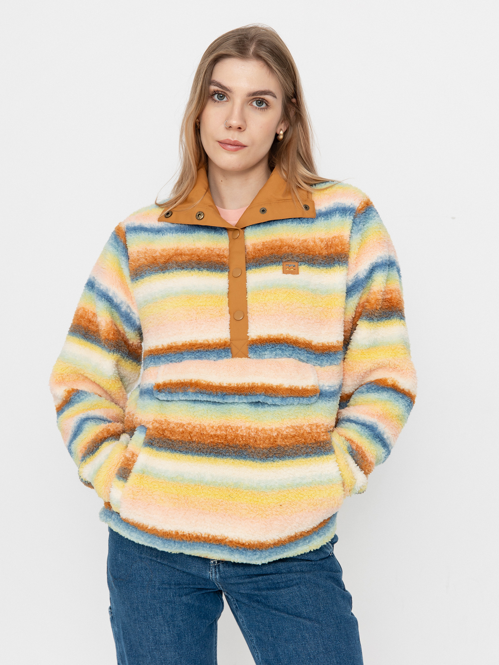 Flu00edsovu00e1 mikina Billabong Switchback Pullover Wmn (blue shadow)