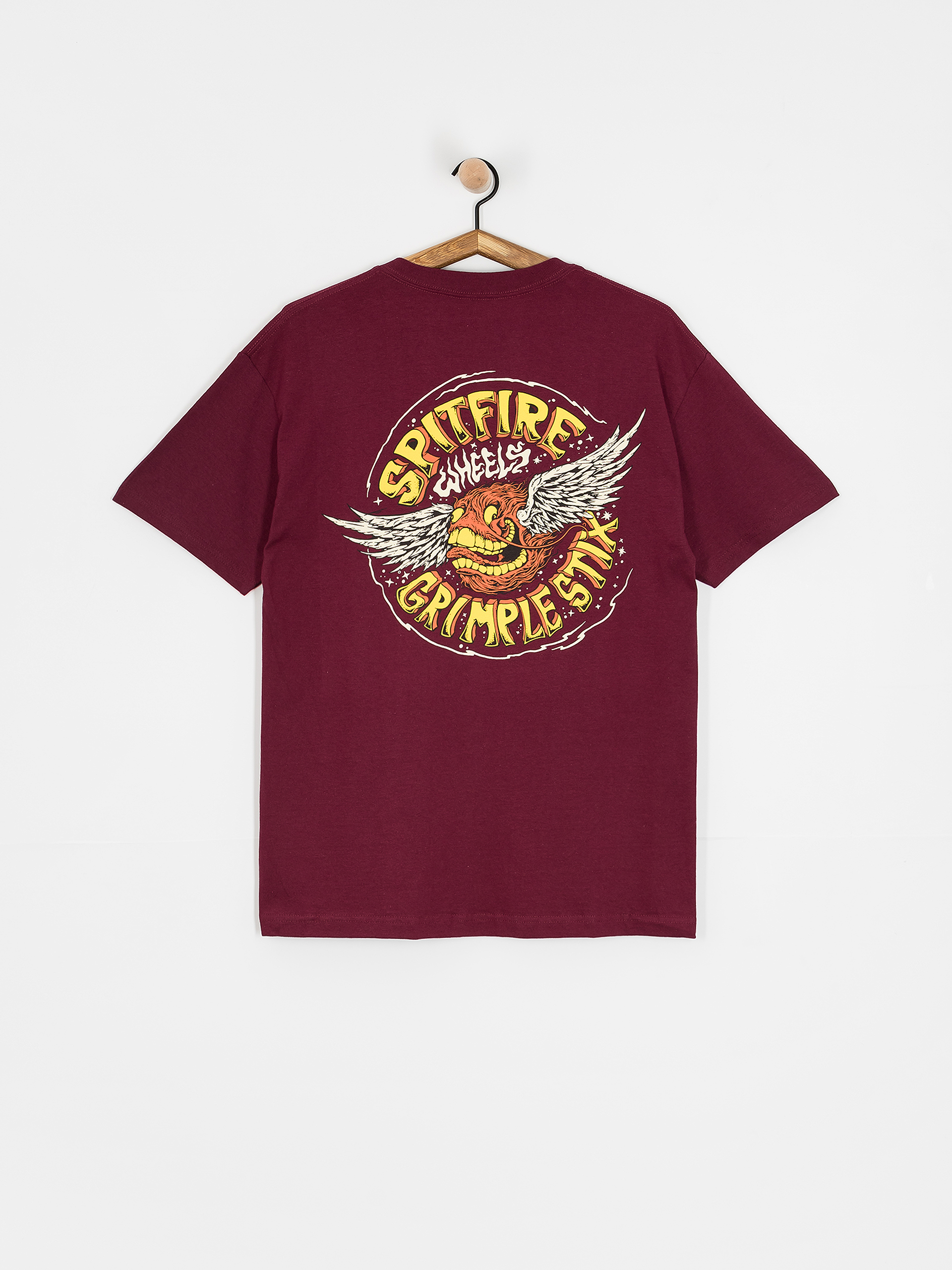 Tričko Spitfire Flying Grimple (burgundy)