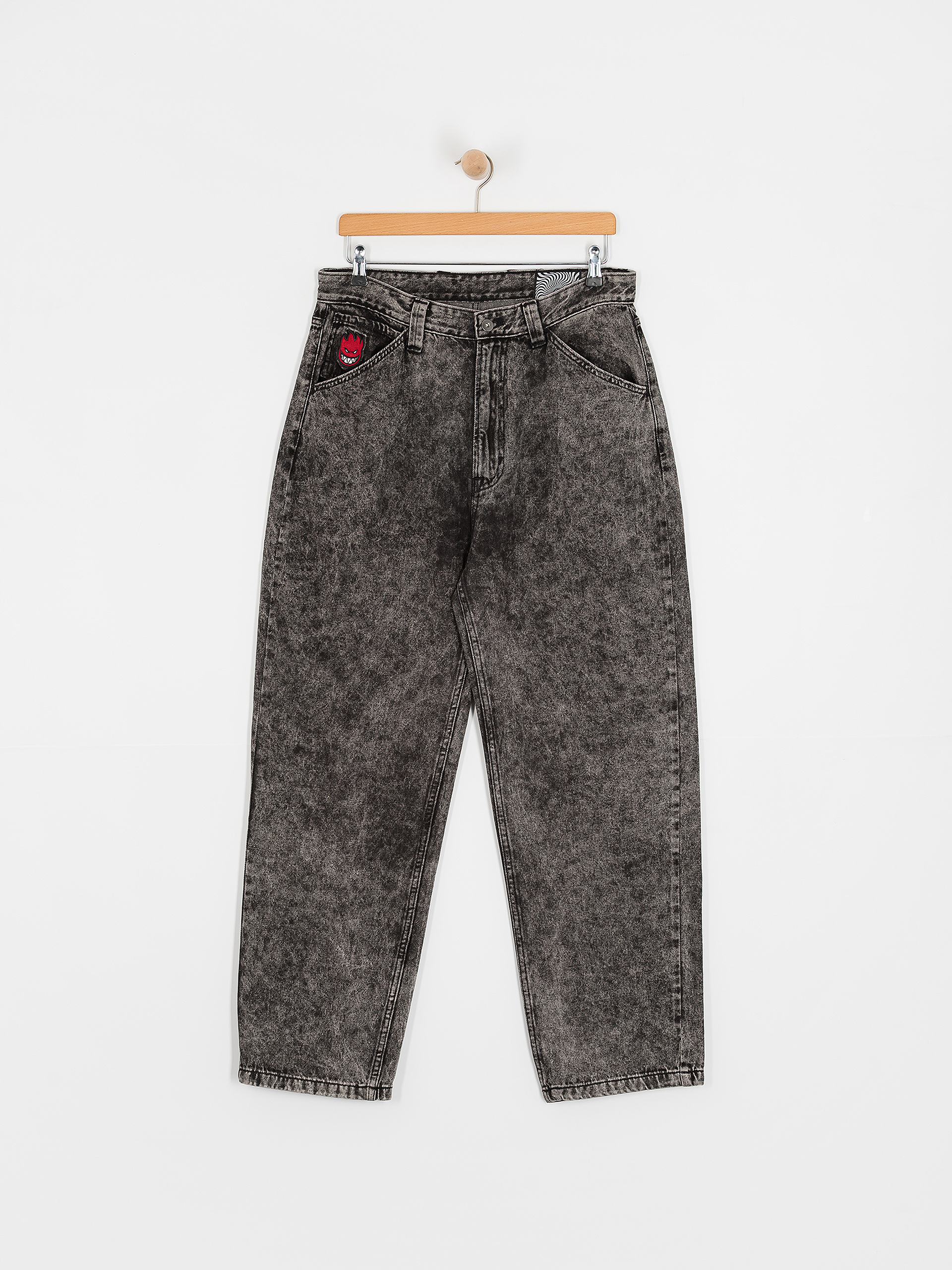 Nohavice Spitfire Bg Fl Denim (black stone wash)